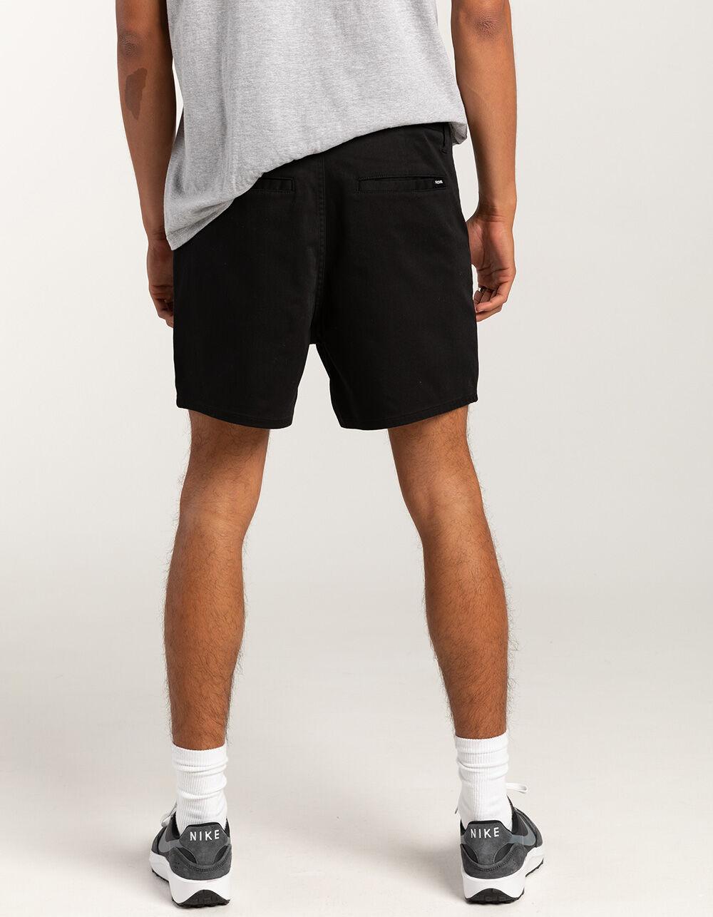 RSQ Mens Shorter 5'' Chino Shorts - BLACK Product Image