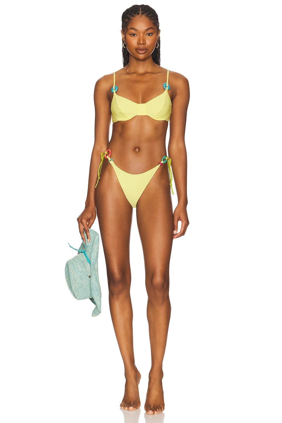Maeve Charm Bikini Top YLLW THE LABEL Product Image