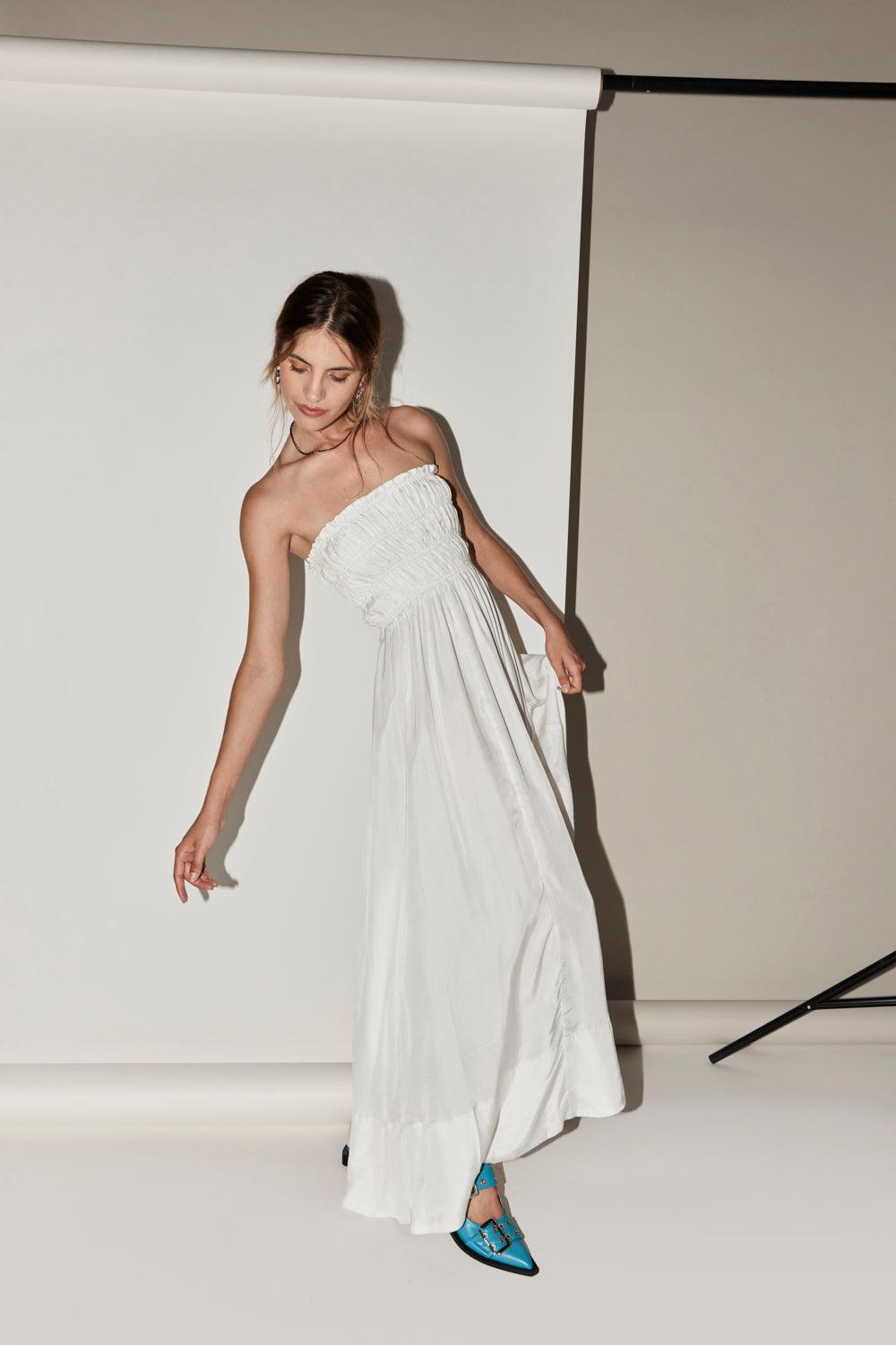 Eliana Maxi Dress White Product Image