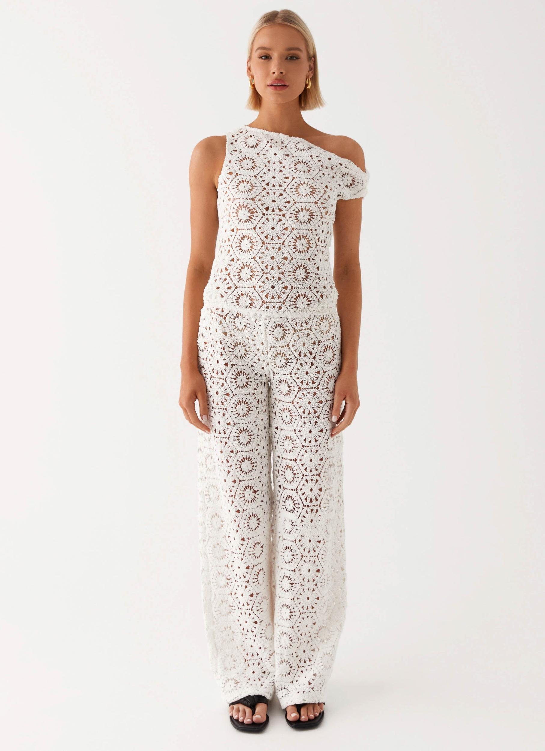 Ibiza Crochet Top - Ivory Product Image
