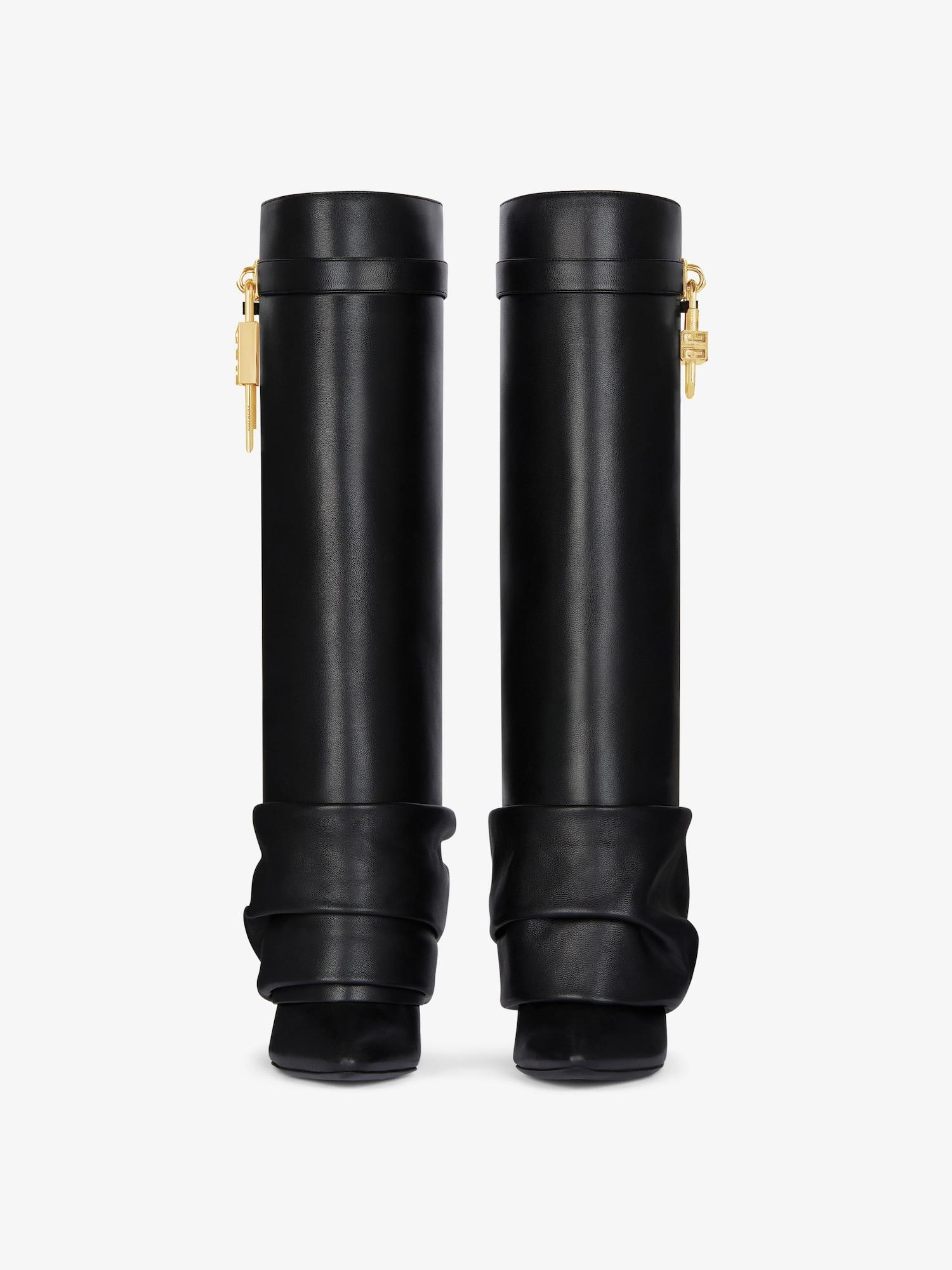 Shark Lock Stiletto boots in nappa leather Product Image