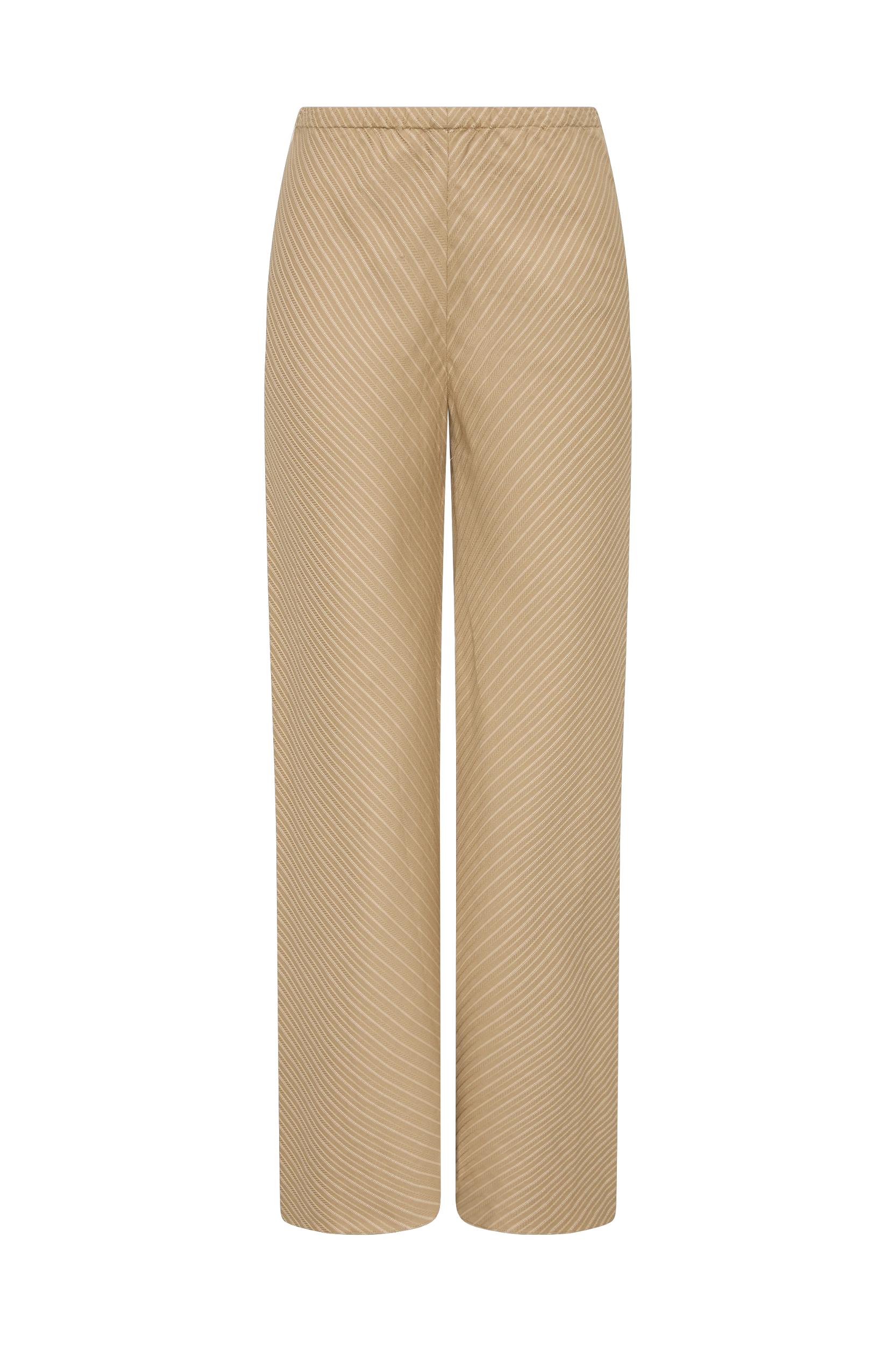 Selan Top Pinstripe Fawn White - Final Sale Product Image