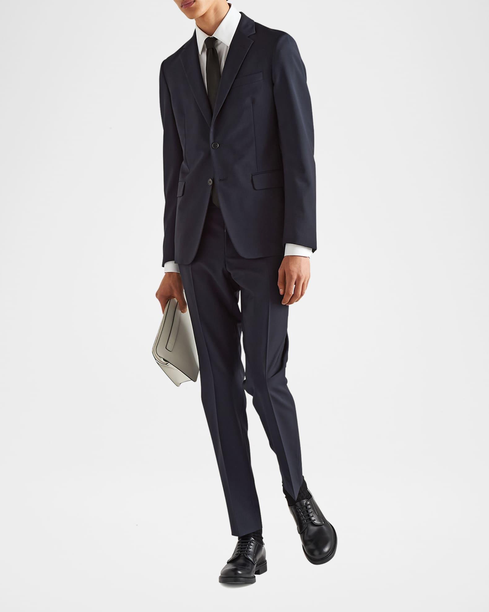 Men's Wool-Mohair Solid Suit Product Image