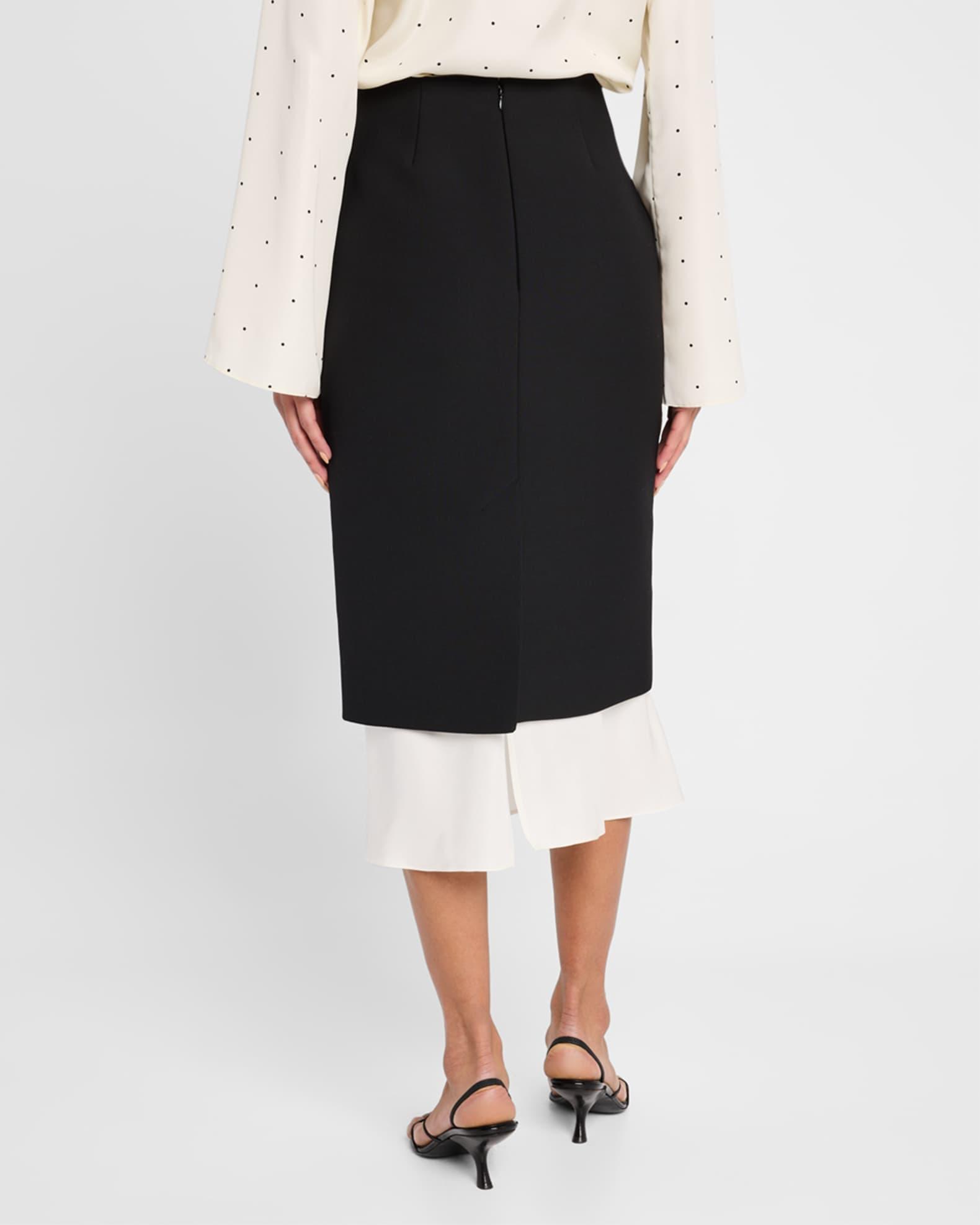 Contrast Pencil Skirt Product Image