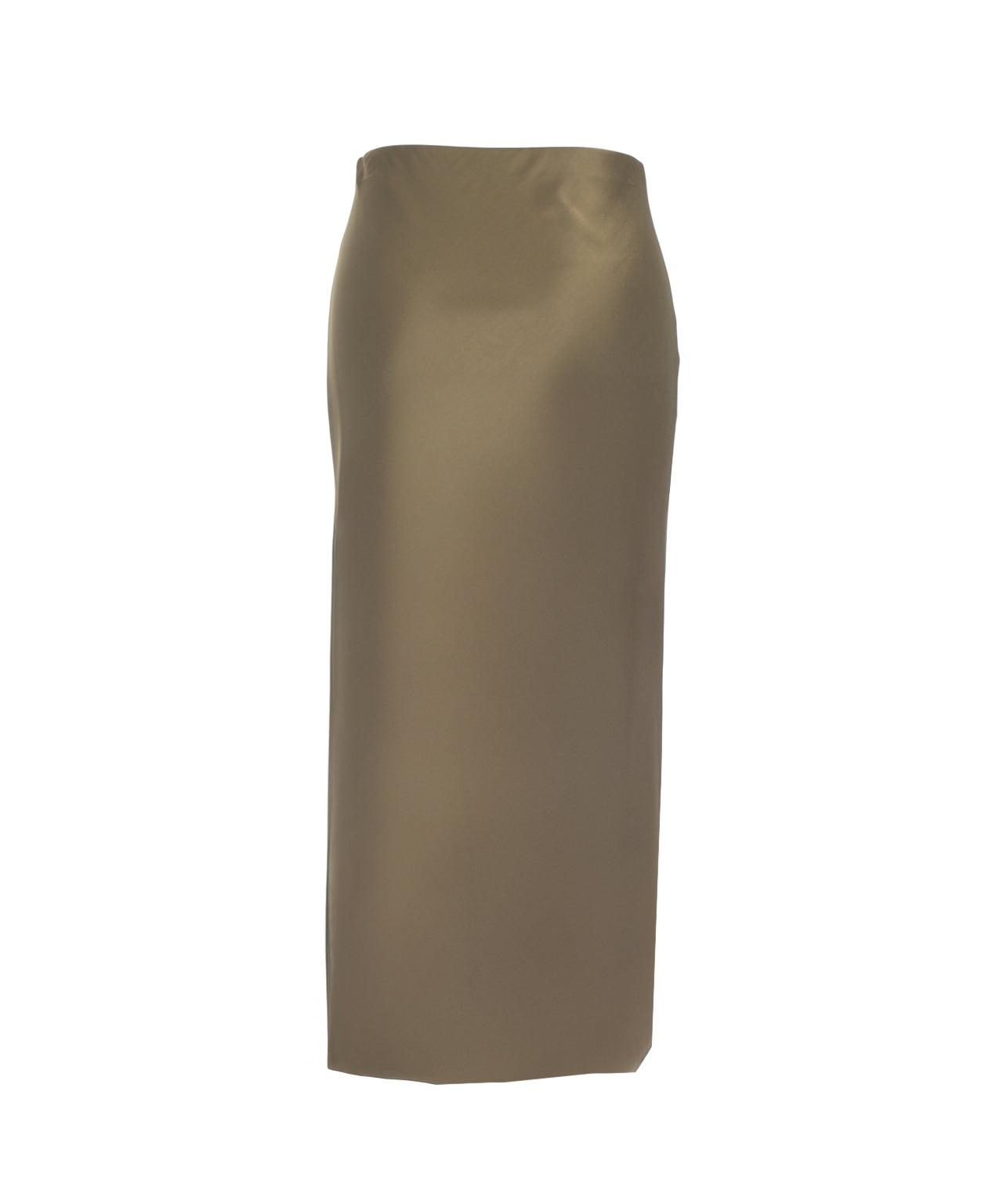 Satin midi skirt Product Image