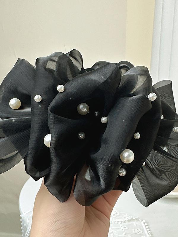 Flower Shape Gauze See-Through Clawclip Hairclaw Product Image