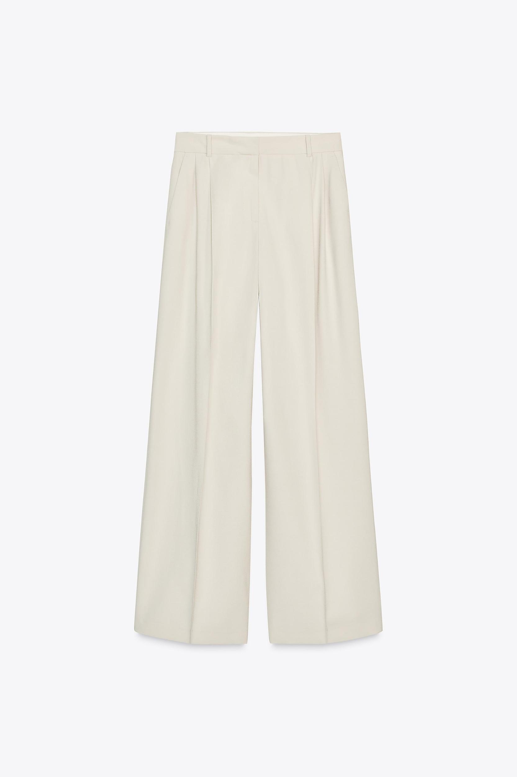 PLEATED WIDE LEG PANTS Product Image