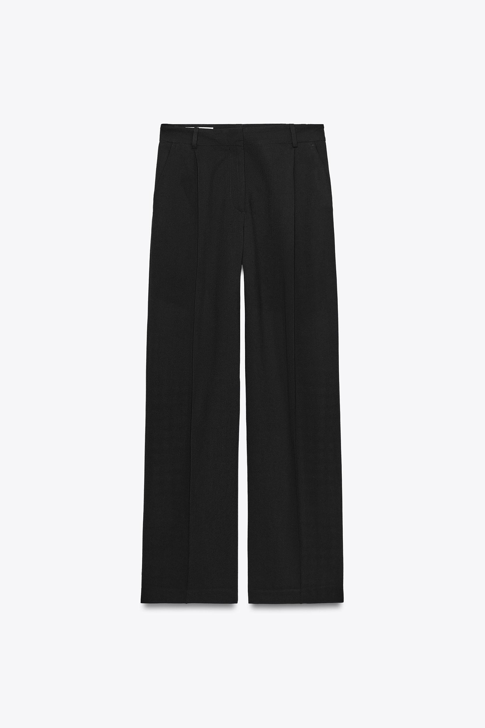WIDE LEG PLEATED PANTS Product Image