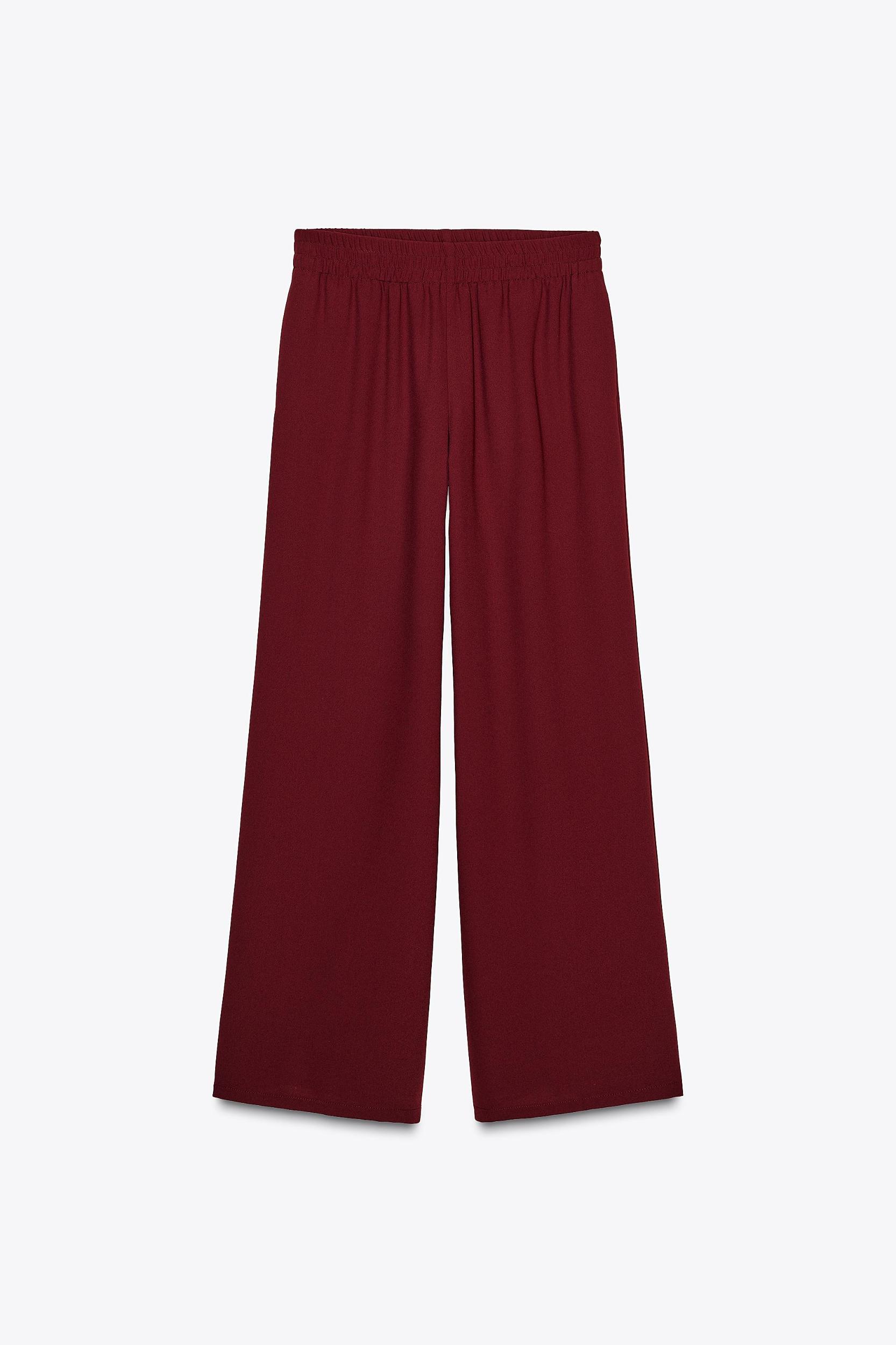 CREPE WIDE LEG PANTS Product Image