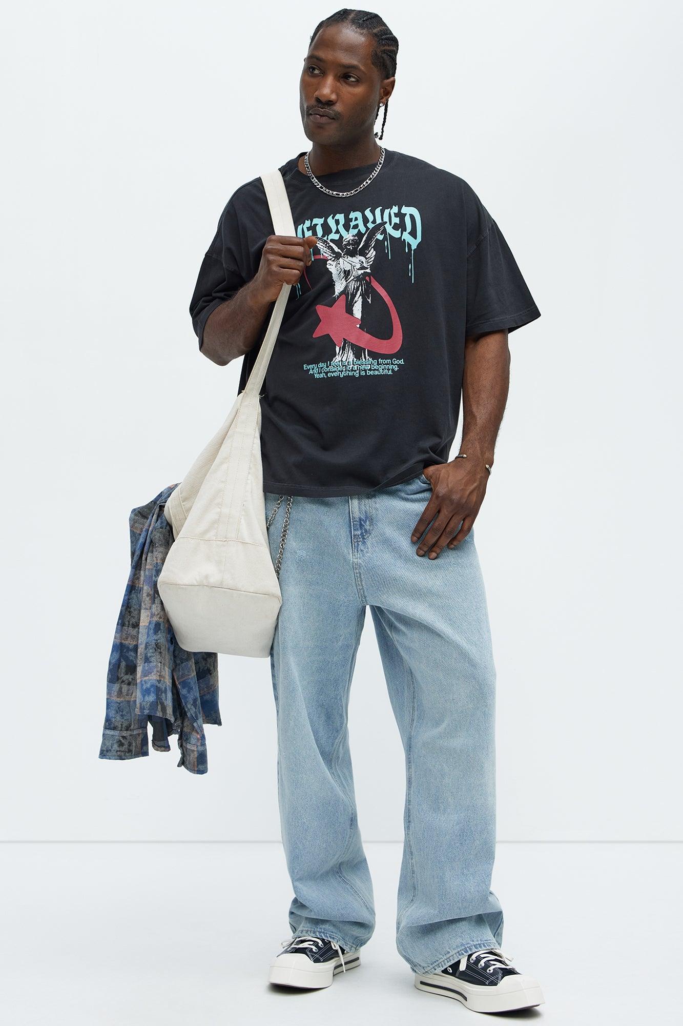 Betrayed Unforgettable Oversized Short Sleeve Tee - Black Product Image