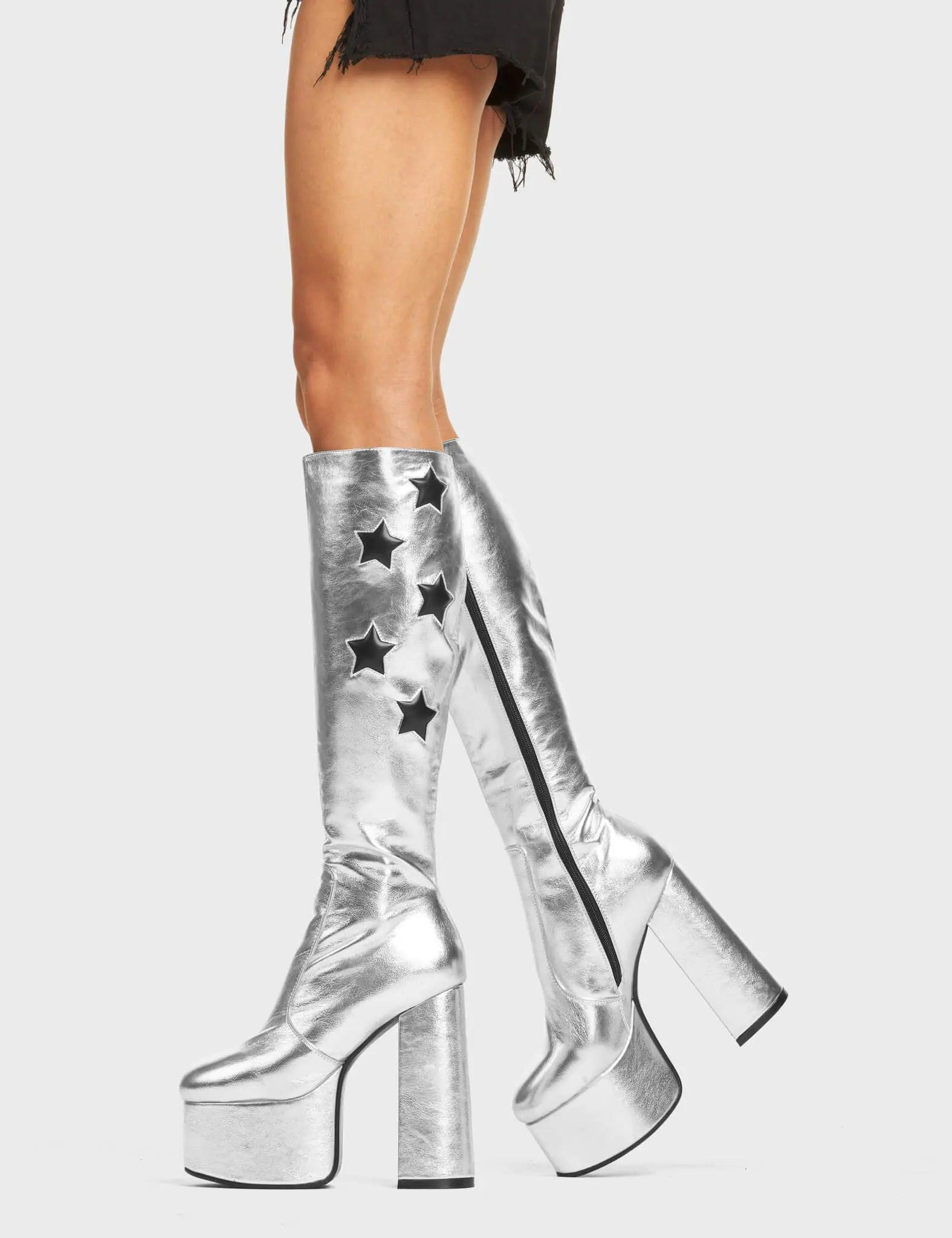 Reflections Platform Knee High Boots Product Image