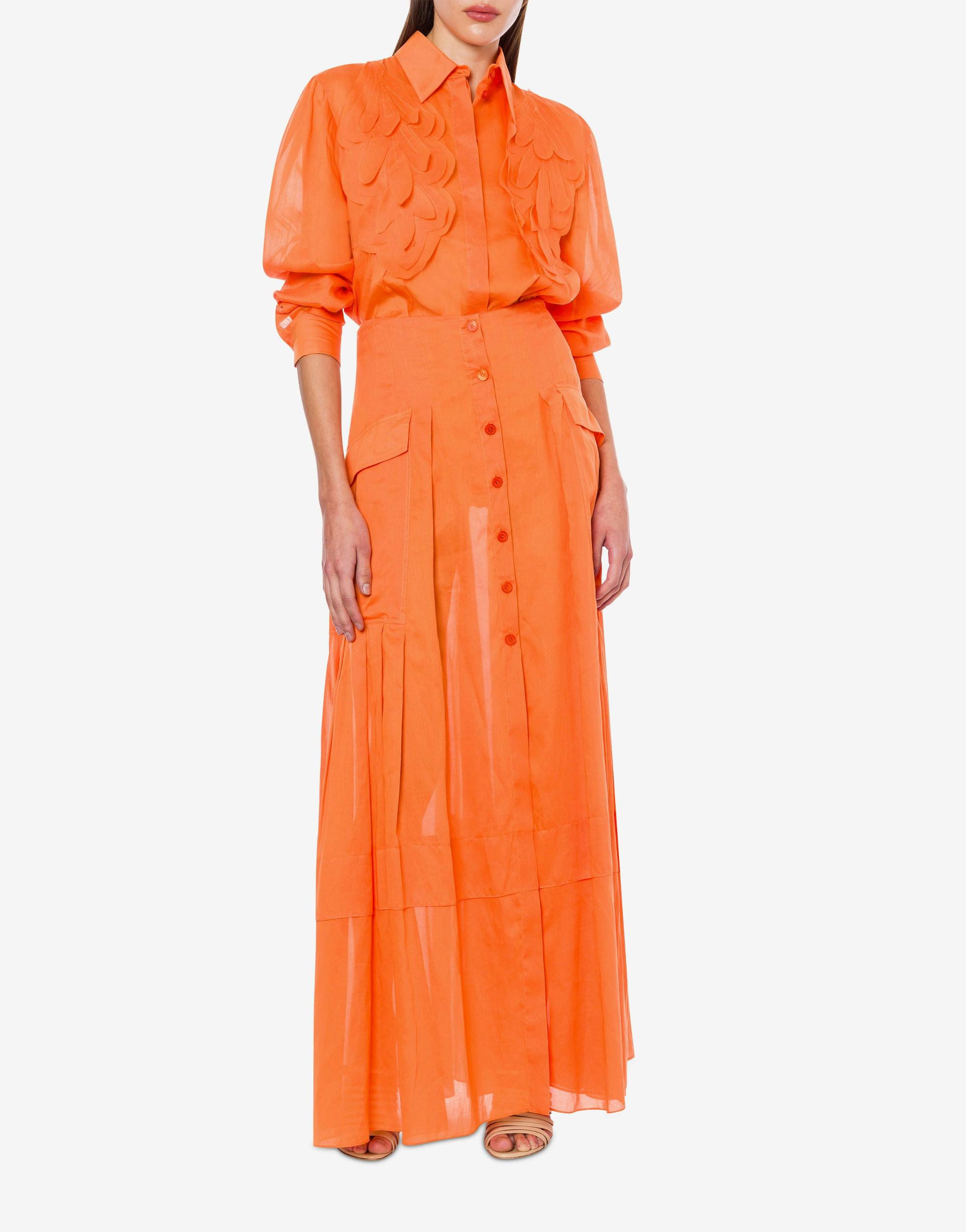 Organised muslin shirt with patch Product Image