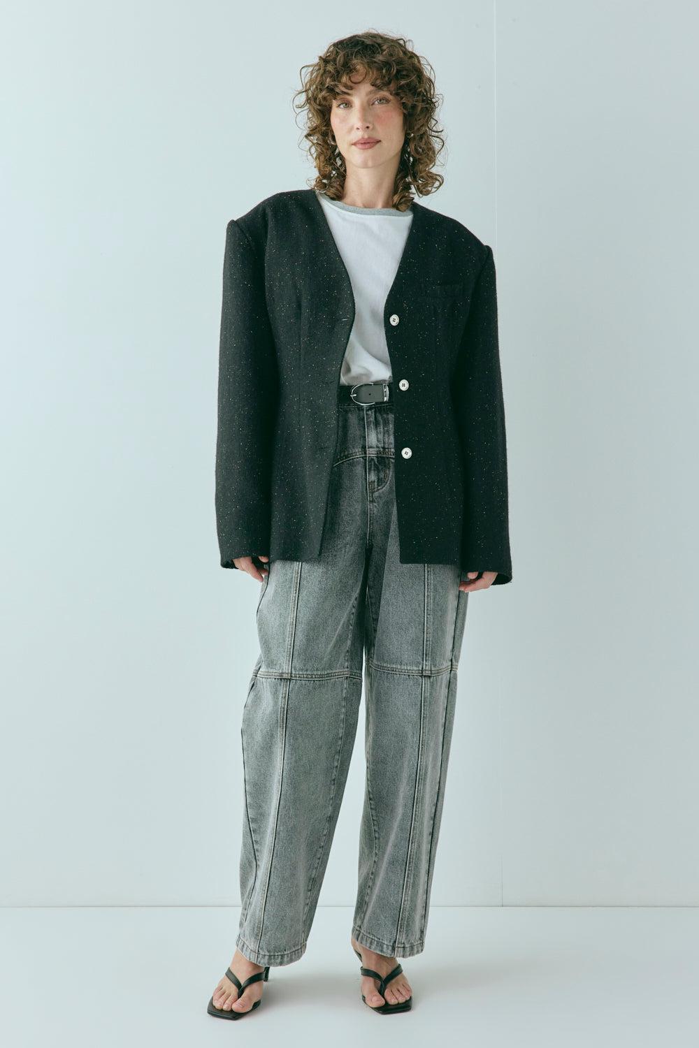 Zora Denim Jeans Washed Grey Product Image