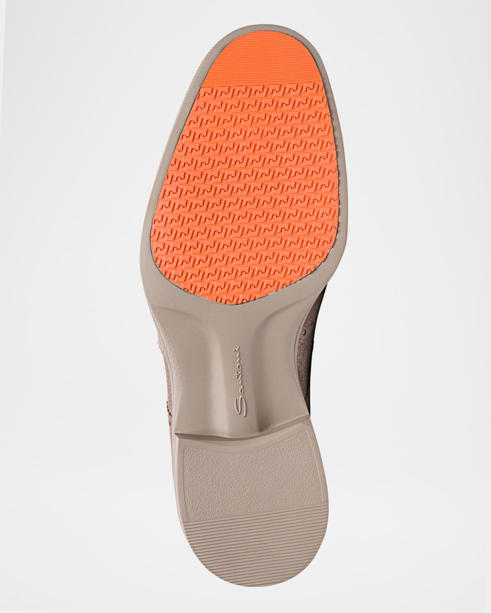 Men's Easy Suede Brogue Wingtip Derby Shoes Product Image