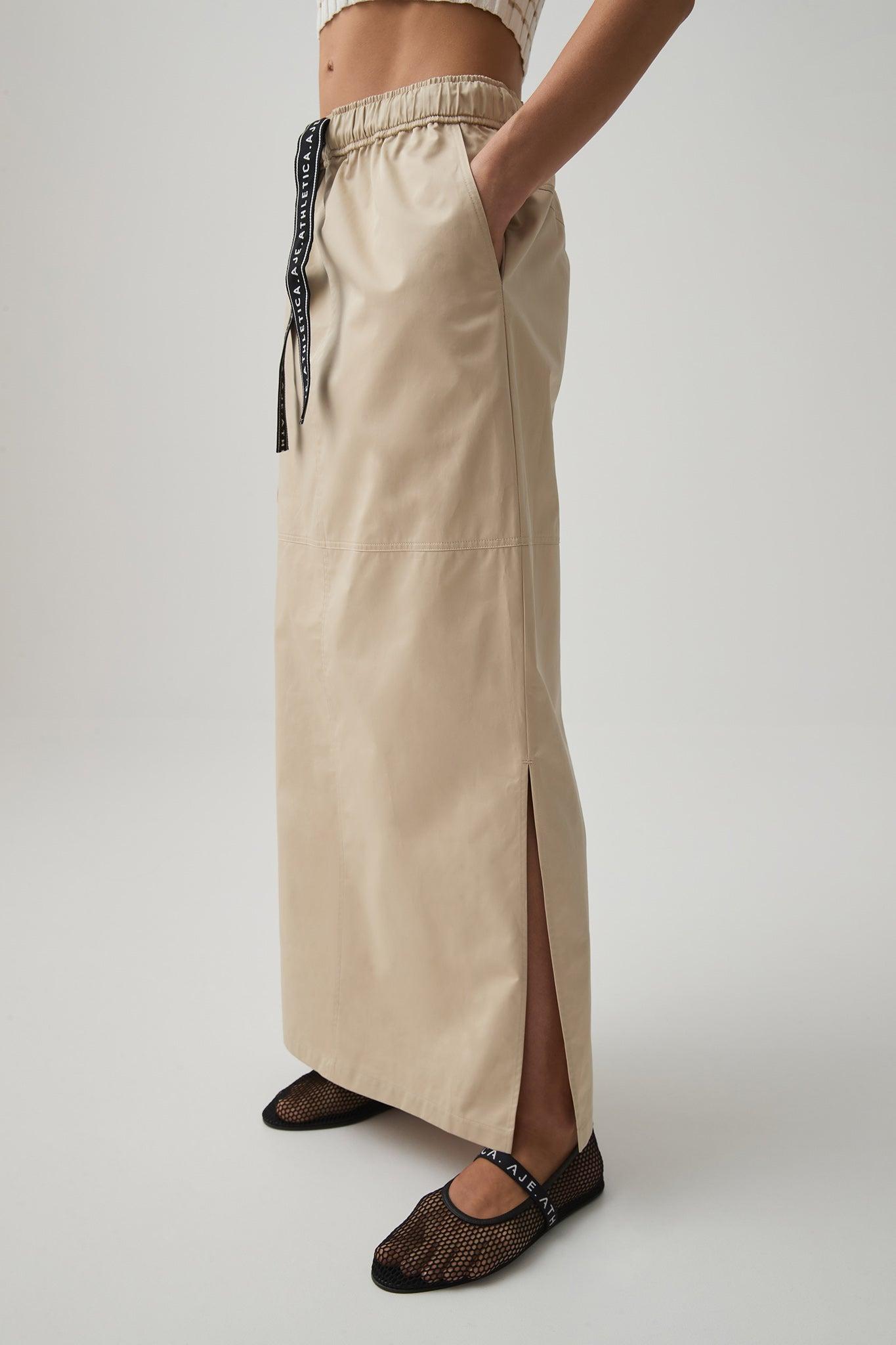 Panelled Cargo Maxi Skirt 649 Product Image