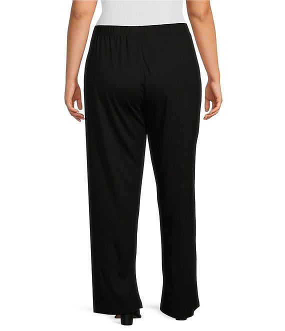 Bryn Walker Plus Size Modal Ponte Elastic Waist Pull On Travel Pant Product Image