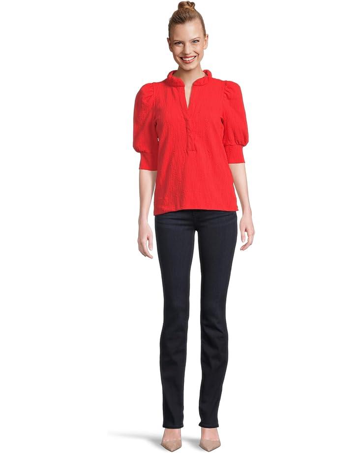 Mialeigh Elbow Sleeve Linen Top Product Image