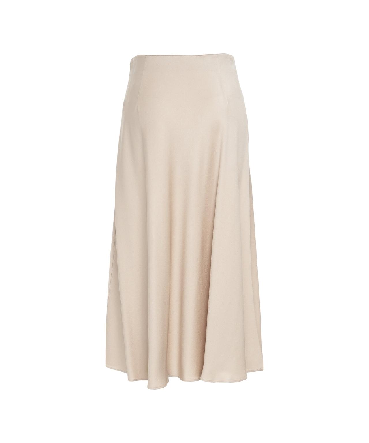 Satin midi skirt Product Image