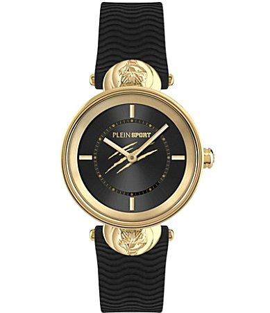 Philipp Plein Womens Supernova Analog Black Silicone Strap Watch Product Image