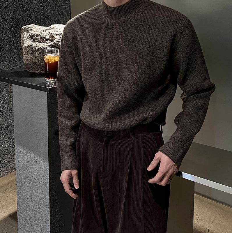 RT No. 12030 KNIT MOCK NECK LONGSLEEVE SWEATER Product Image