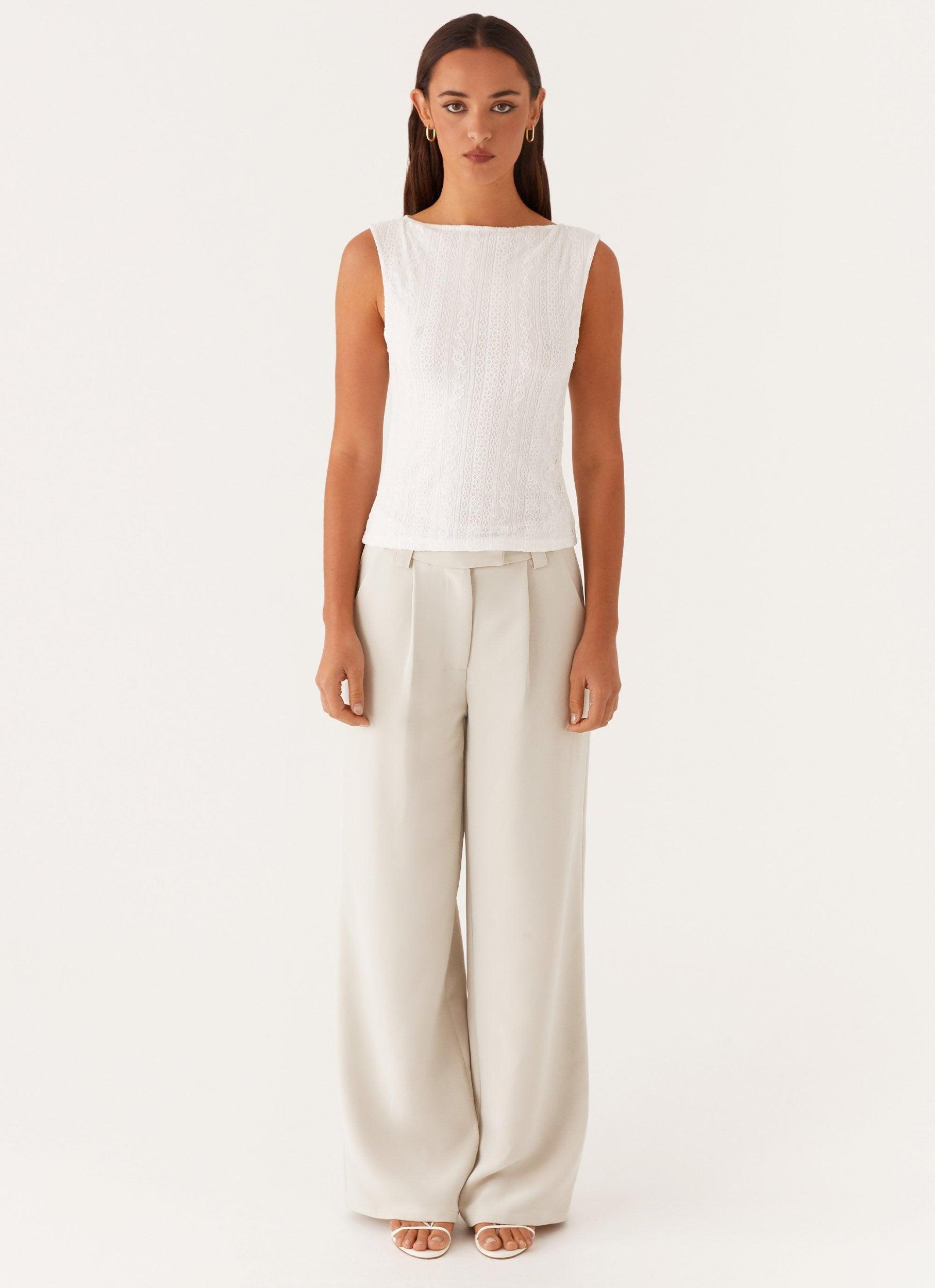 Sandi Tank Top - White Product Image