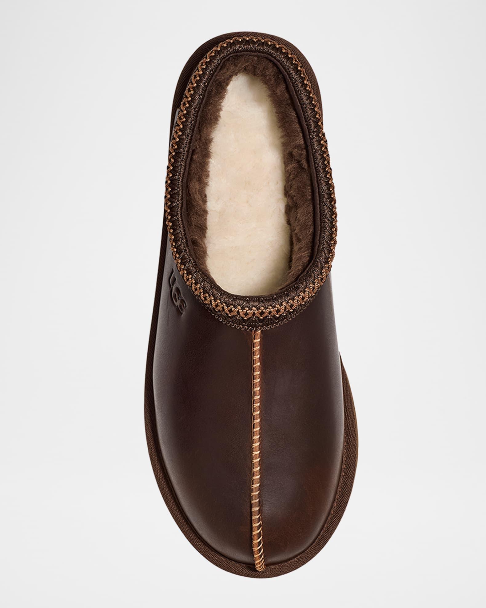 Men's Tasman Leather Winter Mule Slippers Product Image