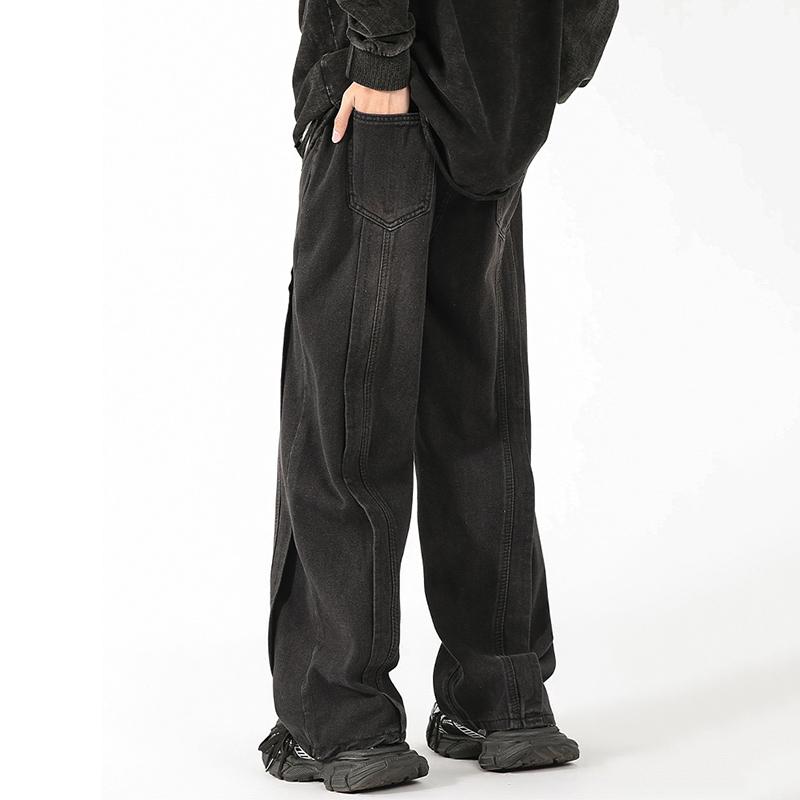 Sopula American Heavyweight High-End Patchwork Jeans Product Image