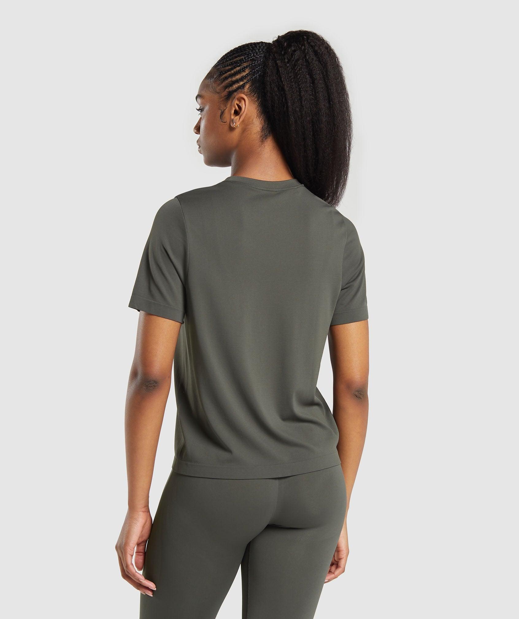 Gymshark Everyday Seamless T-Shirt - Strength Green Female Product Image