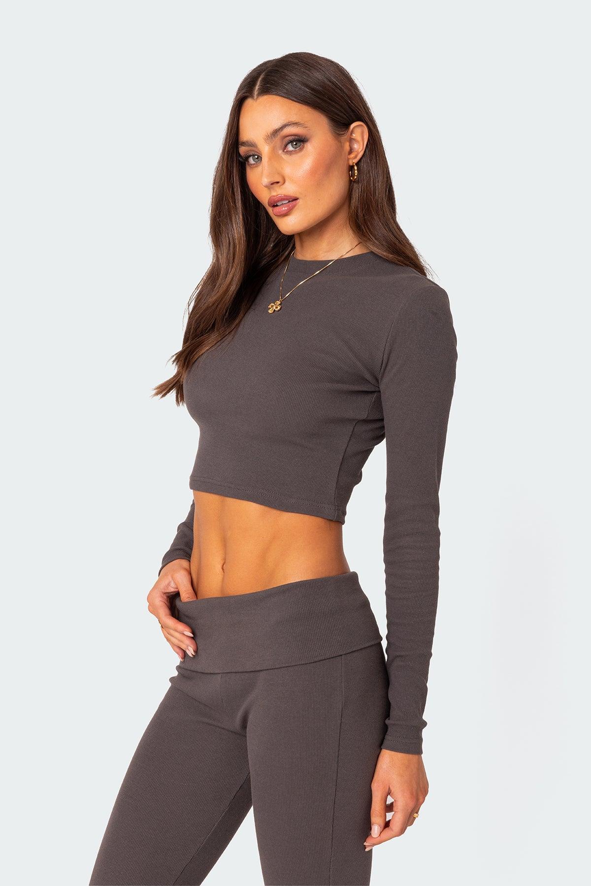 Coffee Break Ribbed Top Product Image