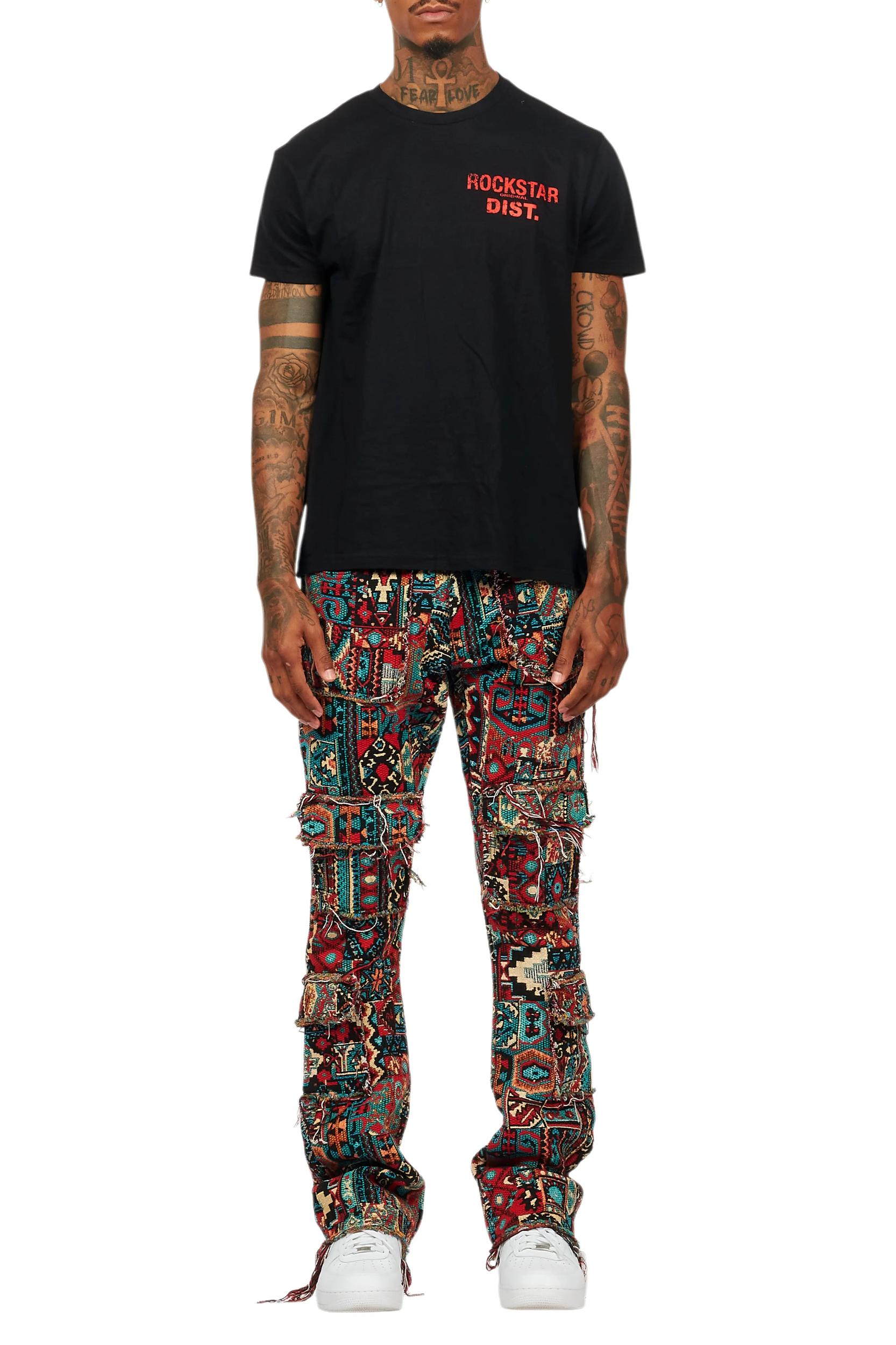 Lake Black/Red T-Shirt/Tapestry Jean Bundle Male Product Image