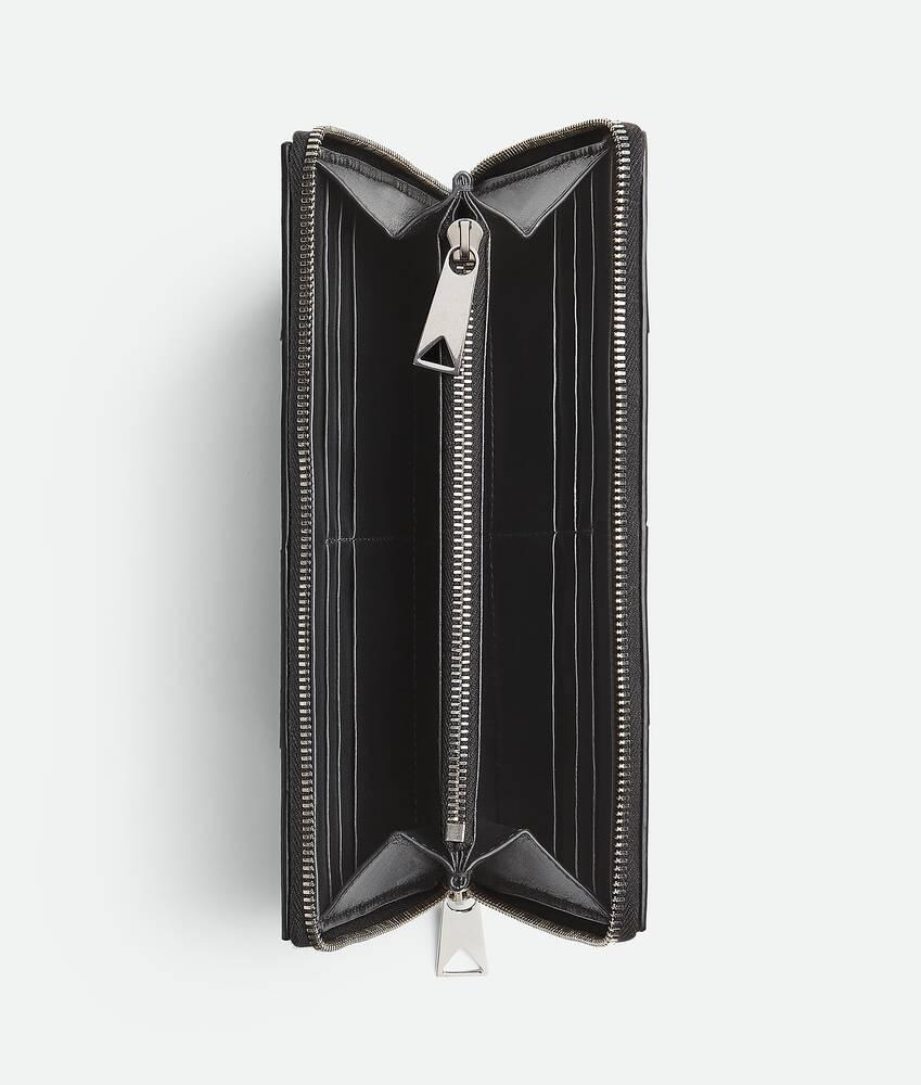 Men's Cassette Zip Around Wallet in Black Product Image