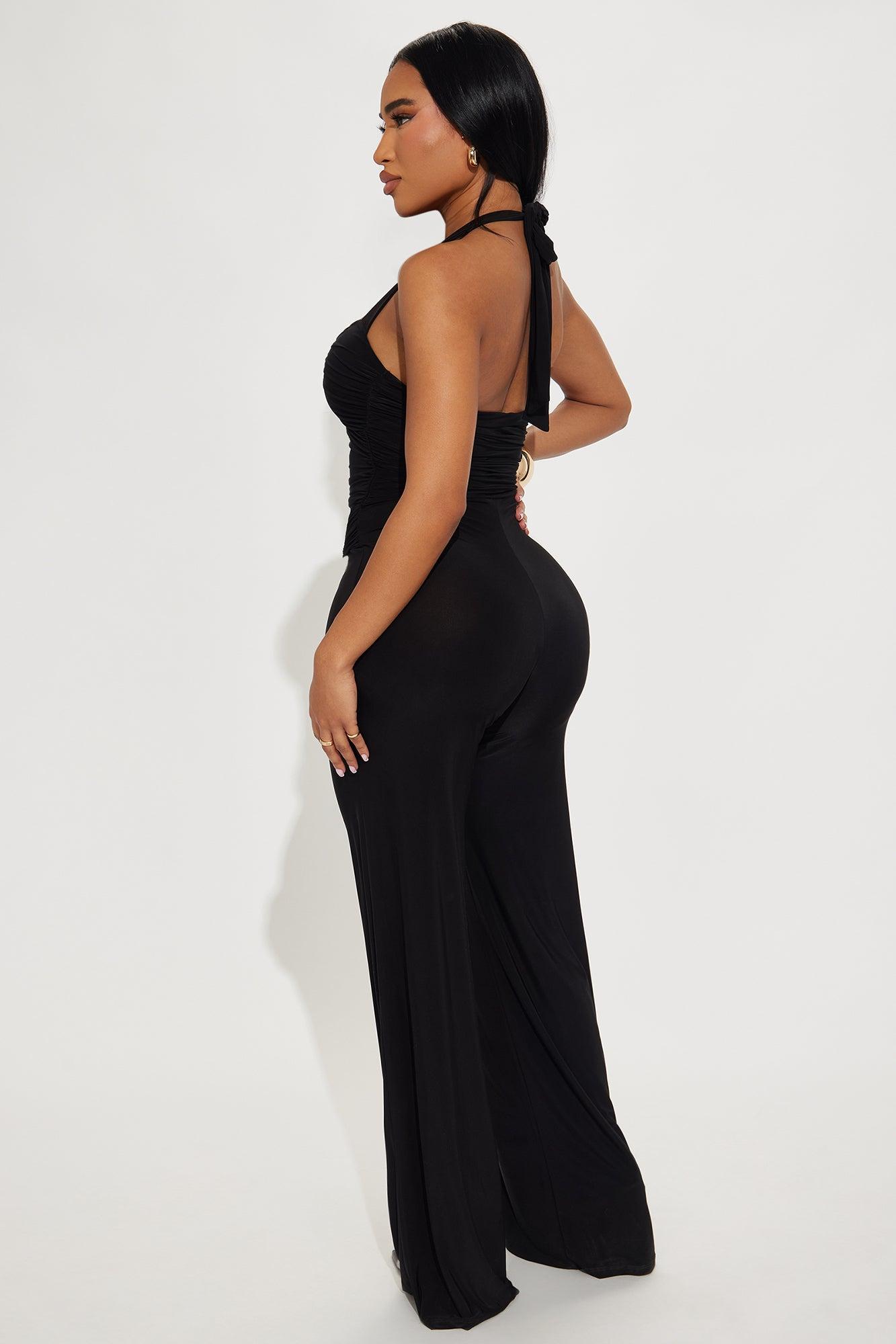 Purest of Hearts Jumpsuit - Black Product Image