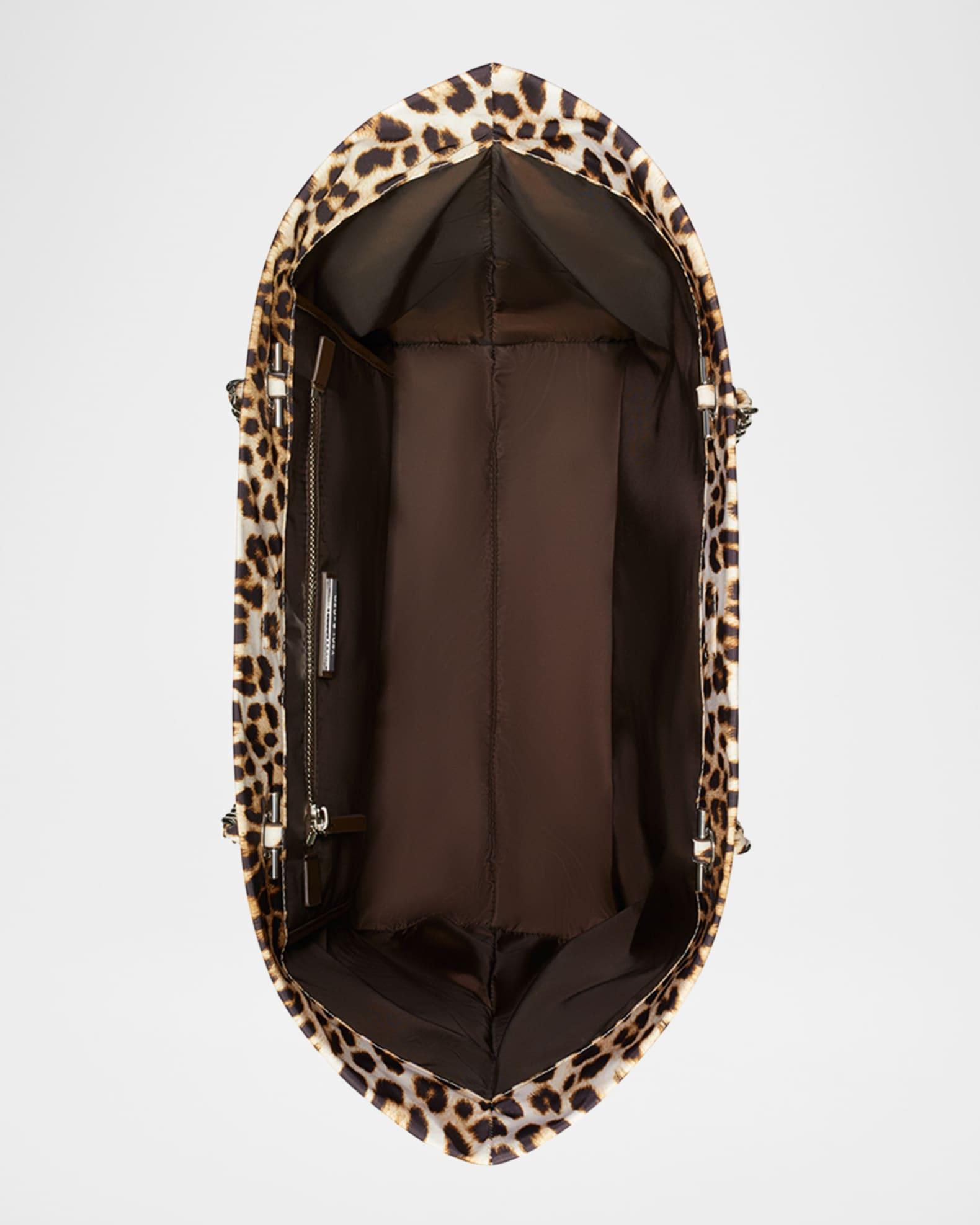 Ella Cheetah-Print Chain Tote Bag Product Image