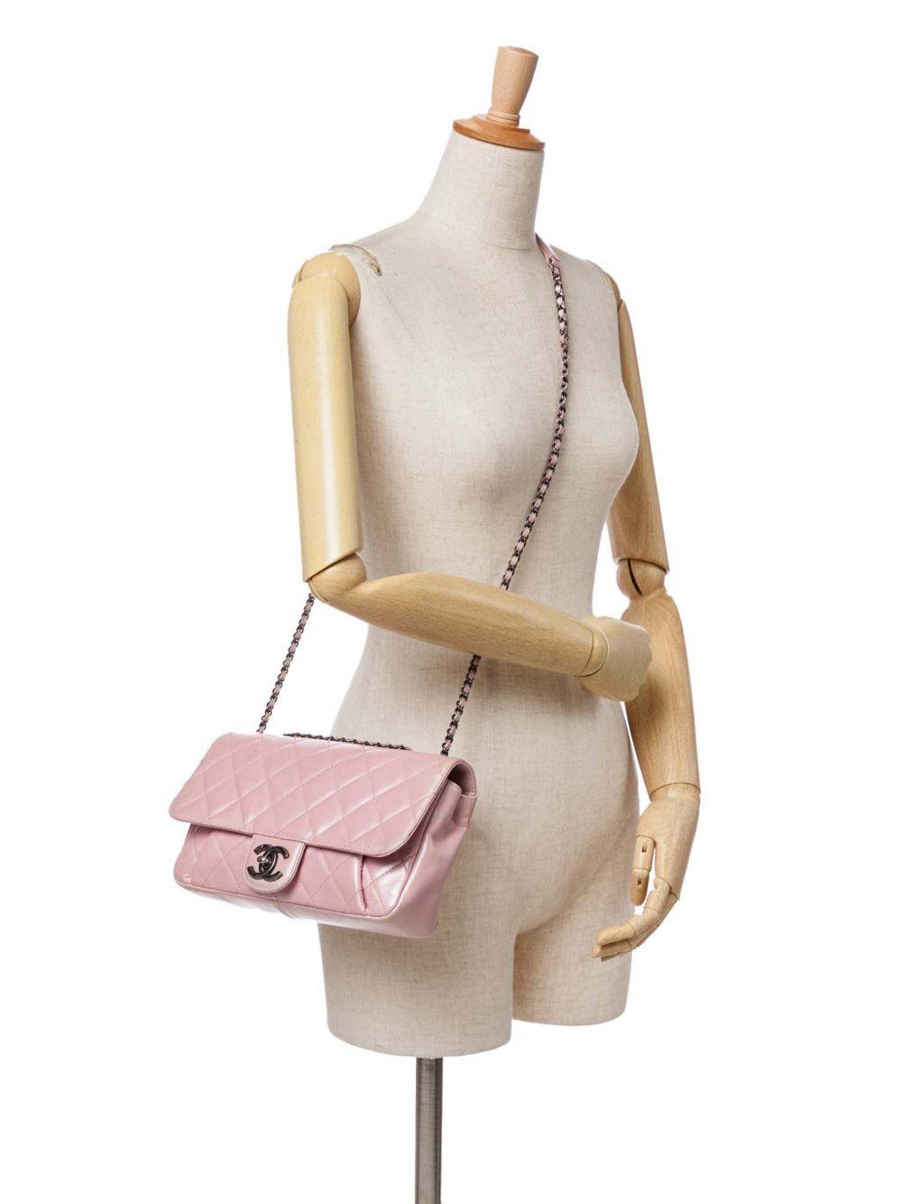 2016-2017 Medium CC Quilted Metallic Calfskin Coco Pleats Flap crossbody bag Product Image