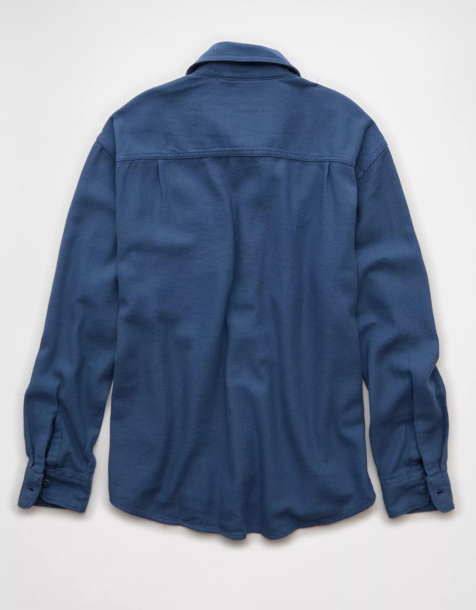 AE Textured Flannel Shirt Product Image