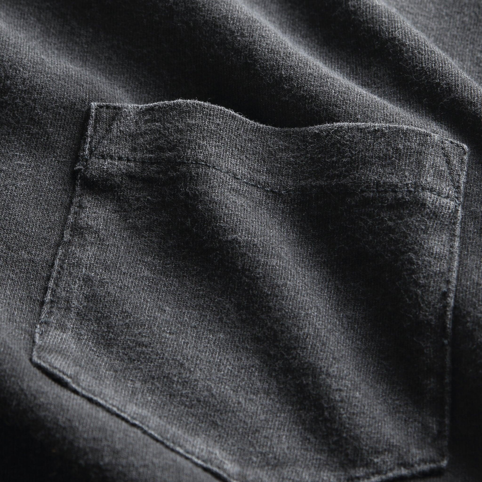 Cotton Jersey Pocket Tee - Black Product Image