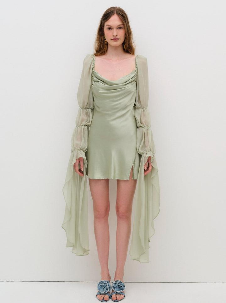 Willow Mini Dress — Sage Product Image