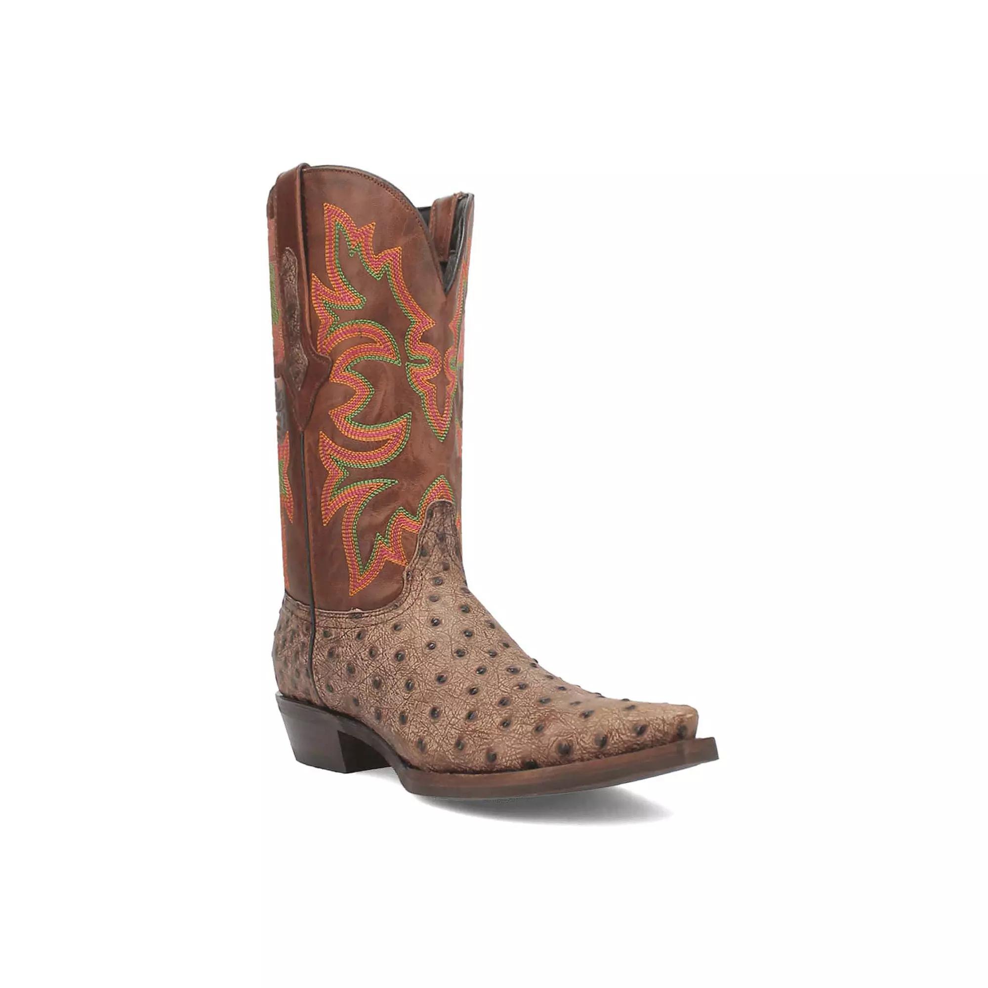 Dingo Outlaw Men's Leather Boots, Size: 11.5, Silver Product Image