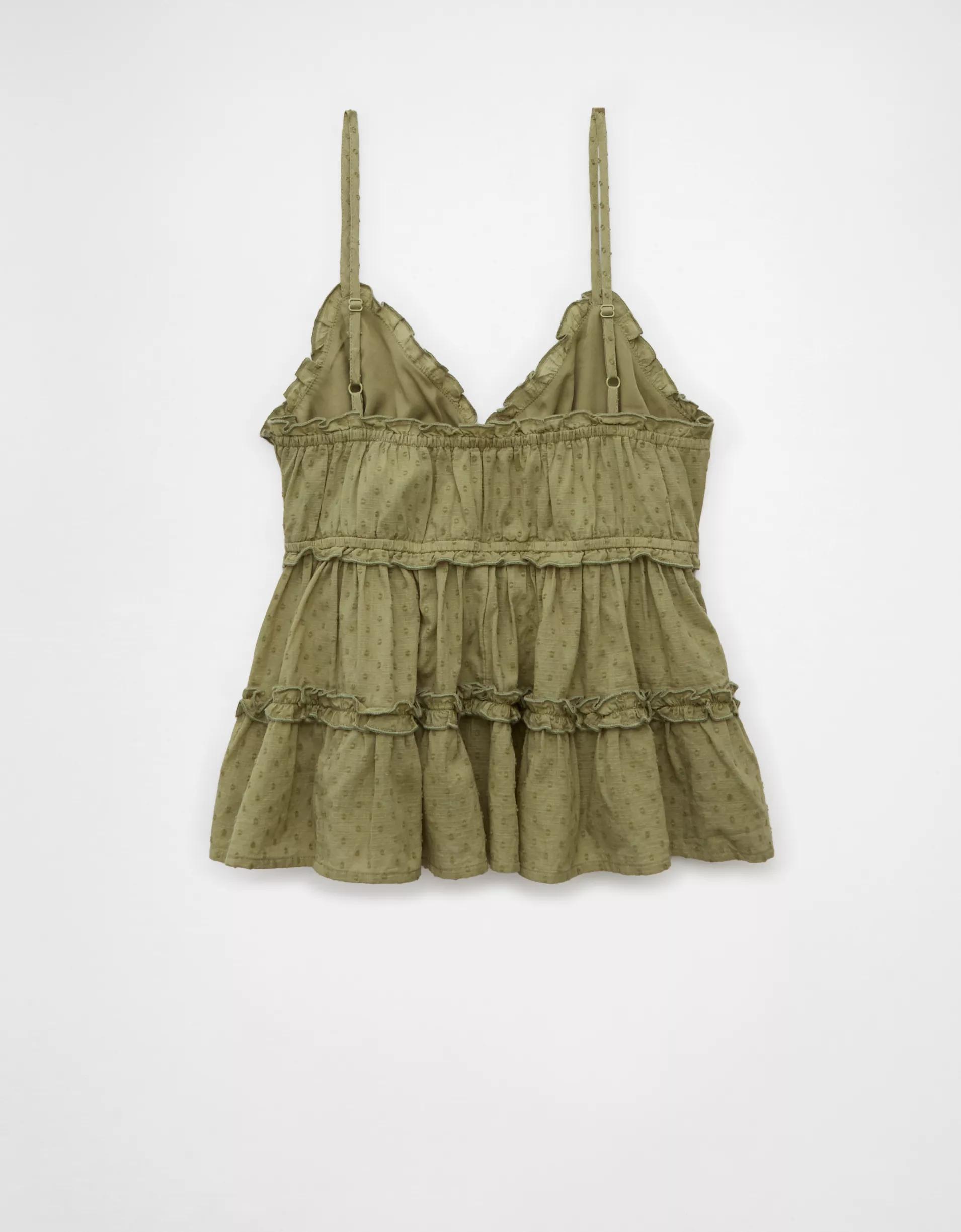 AE Ruffle Babydoll Tank Top Product Image