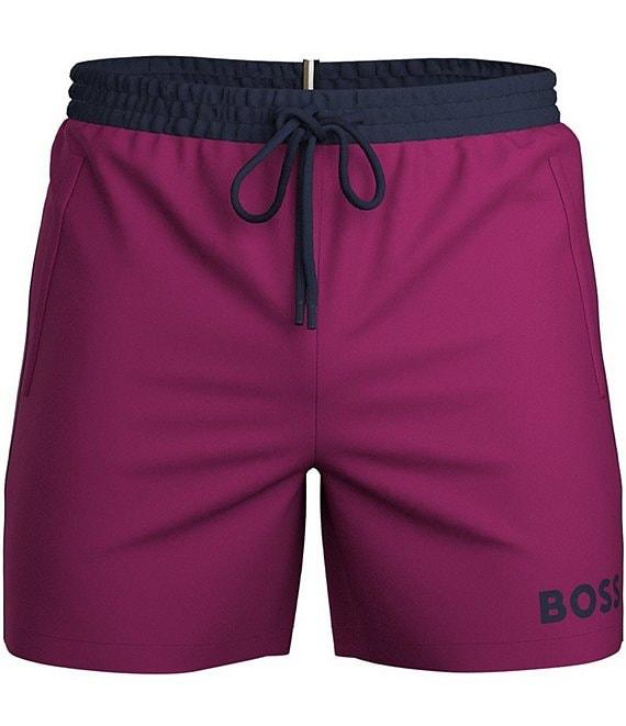 Hugo Boss Starfish 6#double; Inseam Swim Trunks Product Image