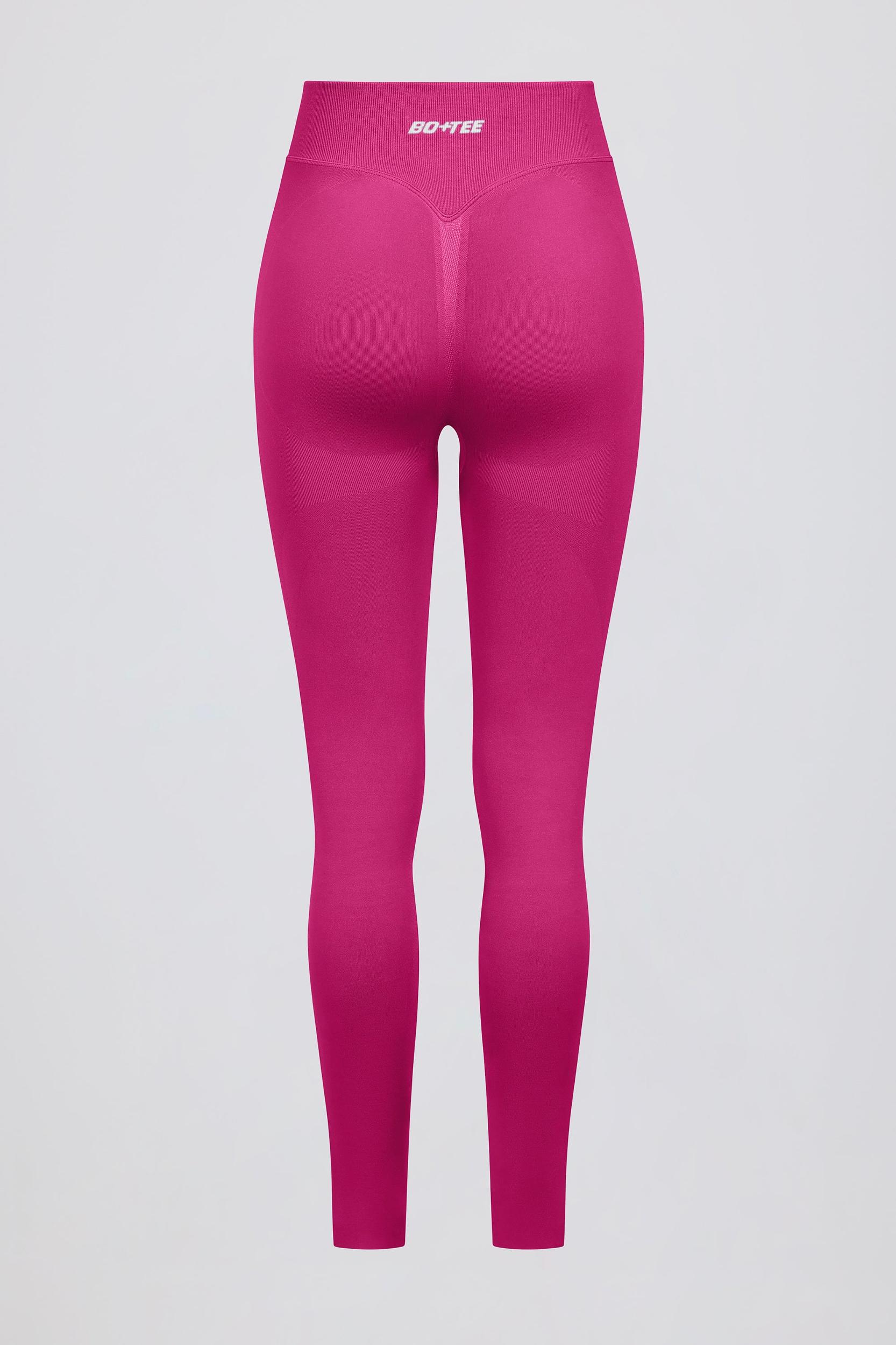 Define Luxe High-Waist Leggings in Berry Product Image