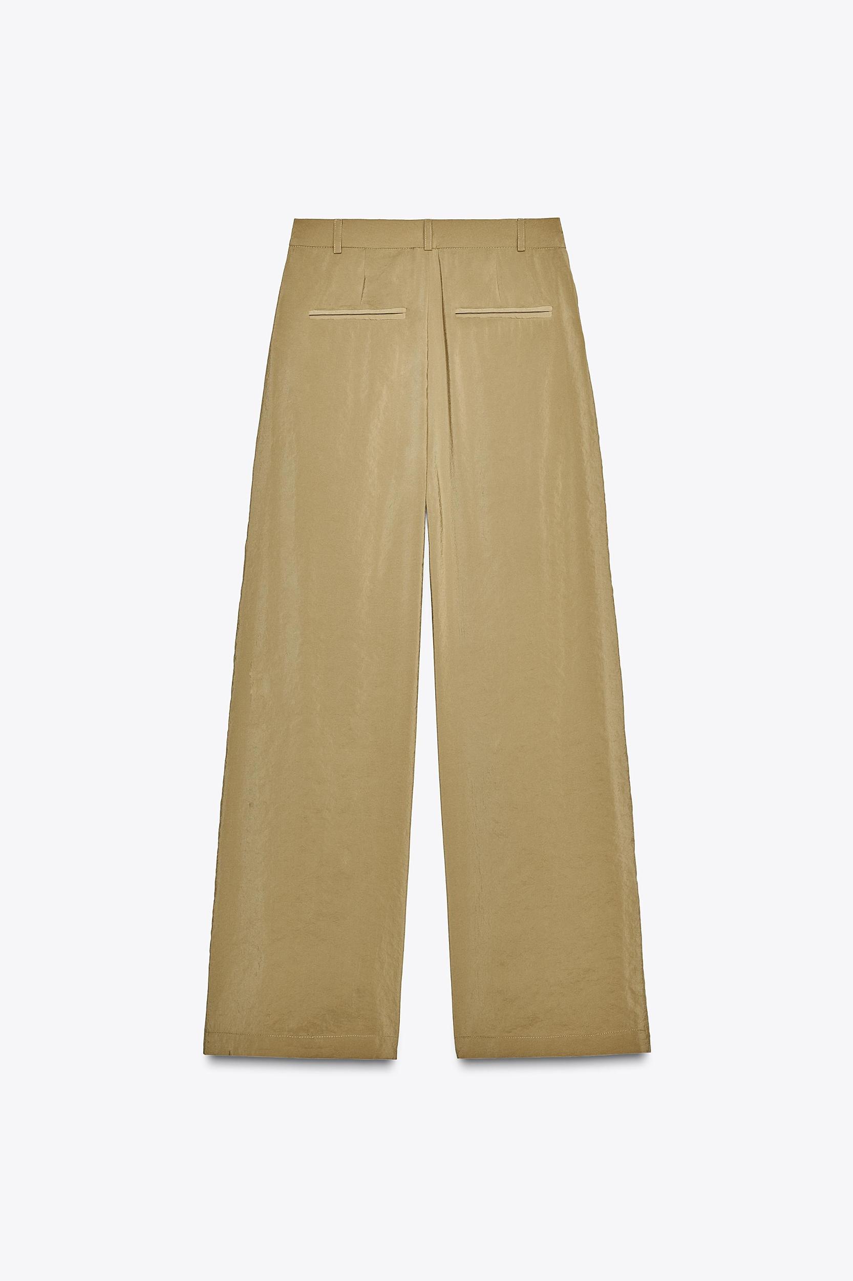 WIDE LEG PLEATED PANTS Product Image