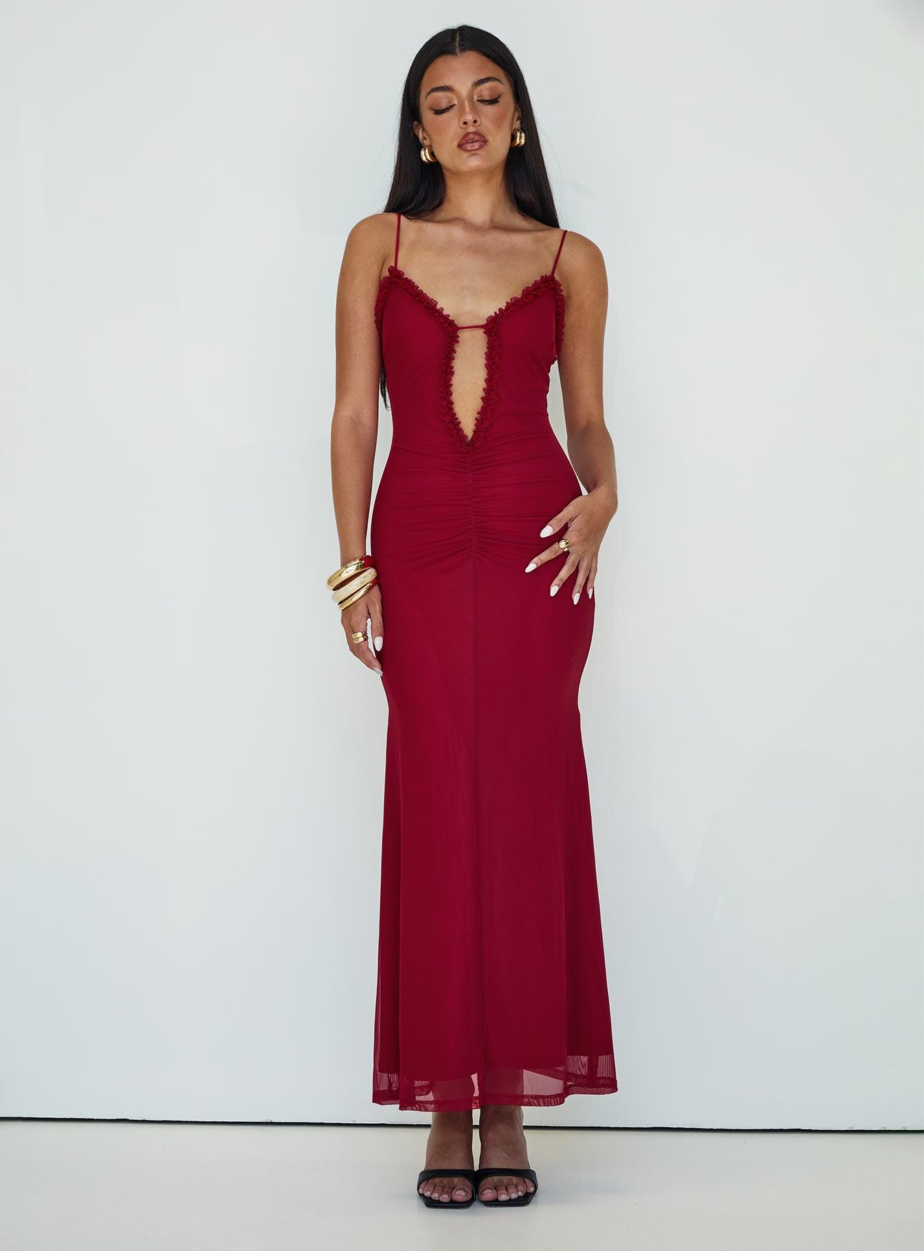 Capisce Maxi Dress Red Product Image