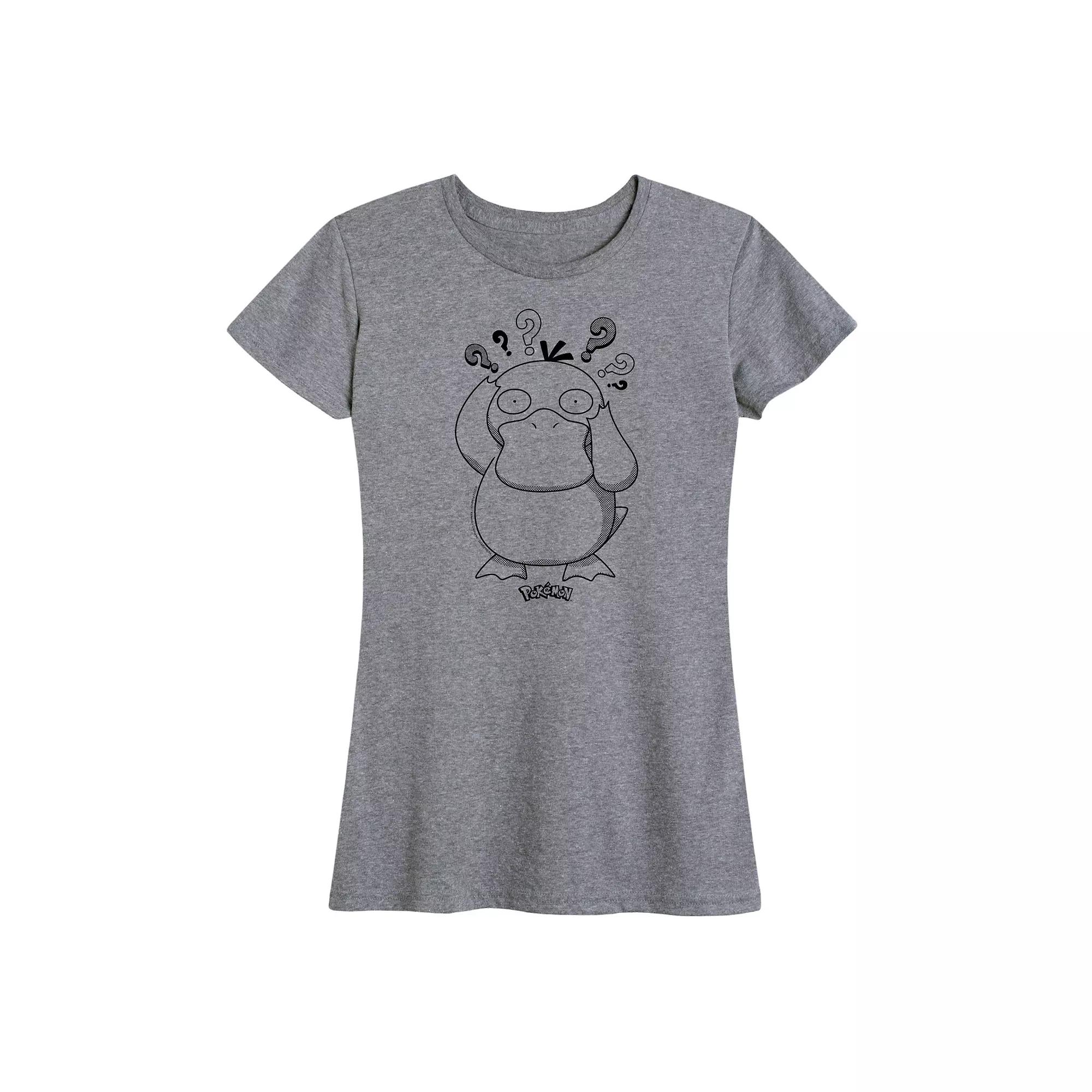 Women's Pokemon Psyduck Pattern Graphic Tee,  Product Image