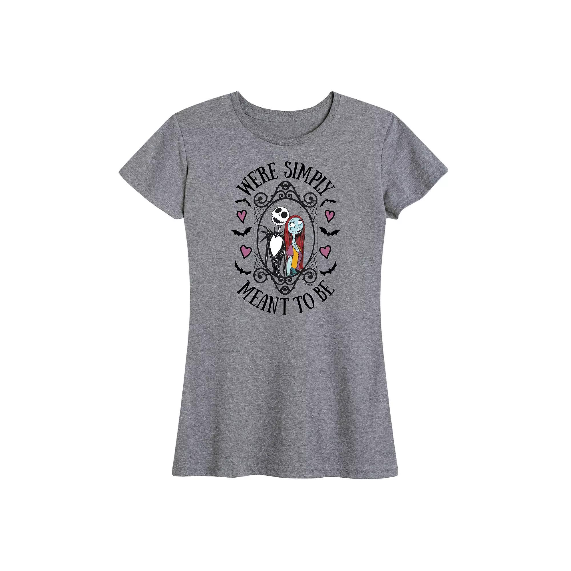 Disney's Nightmare Before Christmas Women's Meant To Be Graphic Tee, Girl's,  Product Image