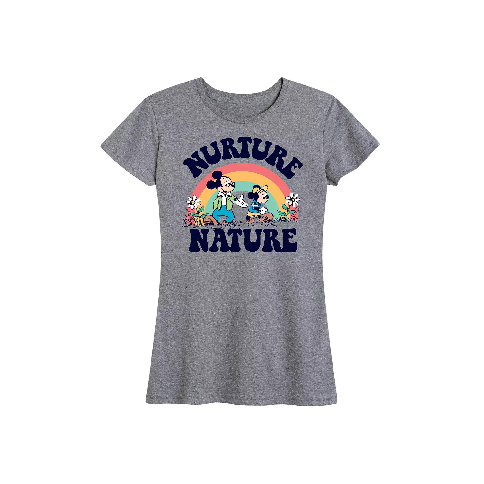 Disney's Mickey Mouse Women's Nurture Nature Graphic Tee,  Product Image