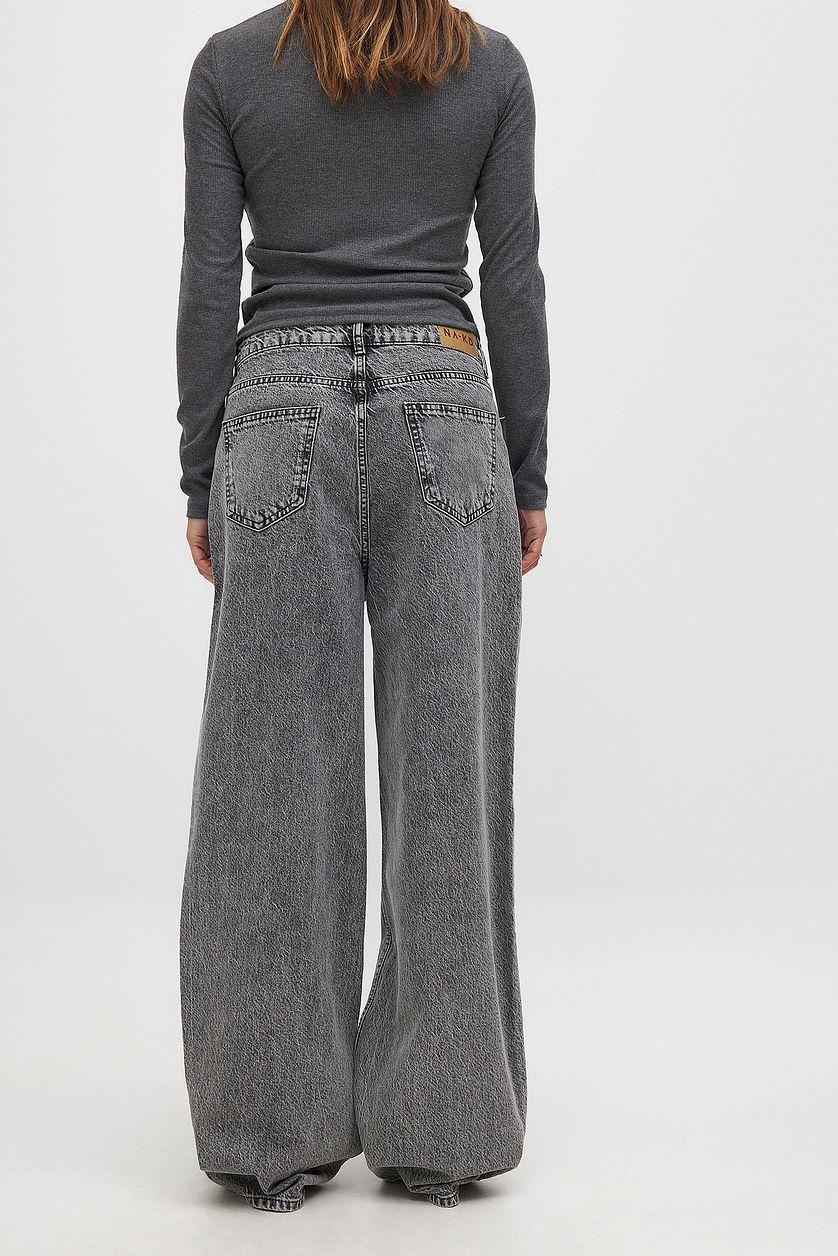 Low Waist Wide Leg Jeans Product Image