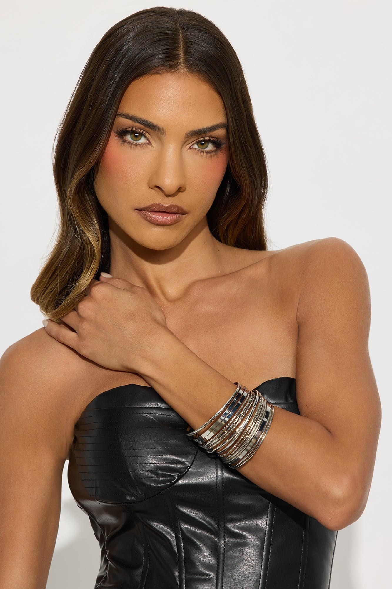 Christina 15 Piece Bangle Set - Silver Female Product Image