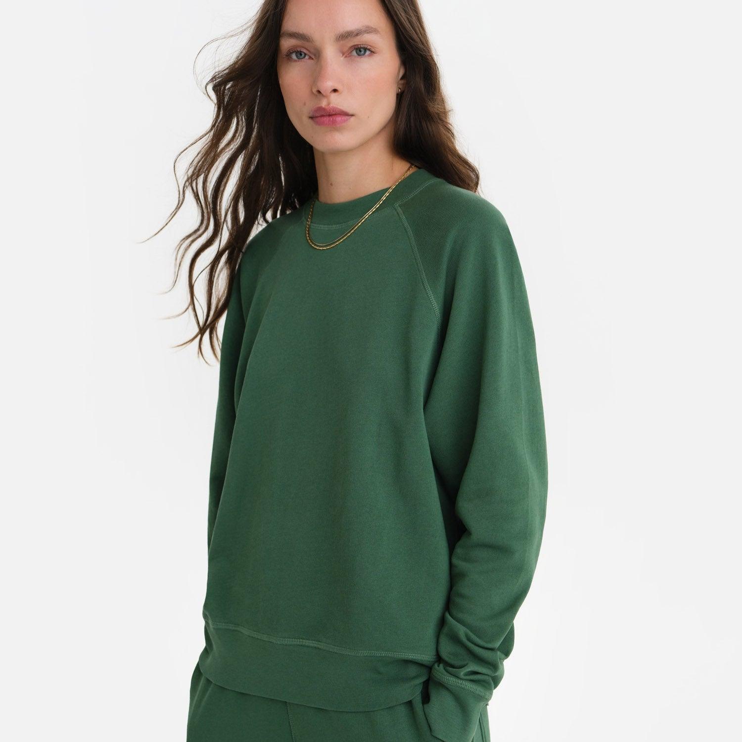 Organic Lightweight Terry Raglan Sweatshirt Female Product Image