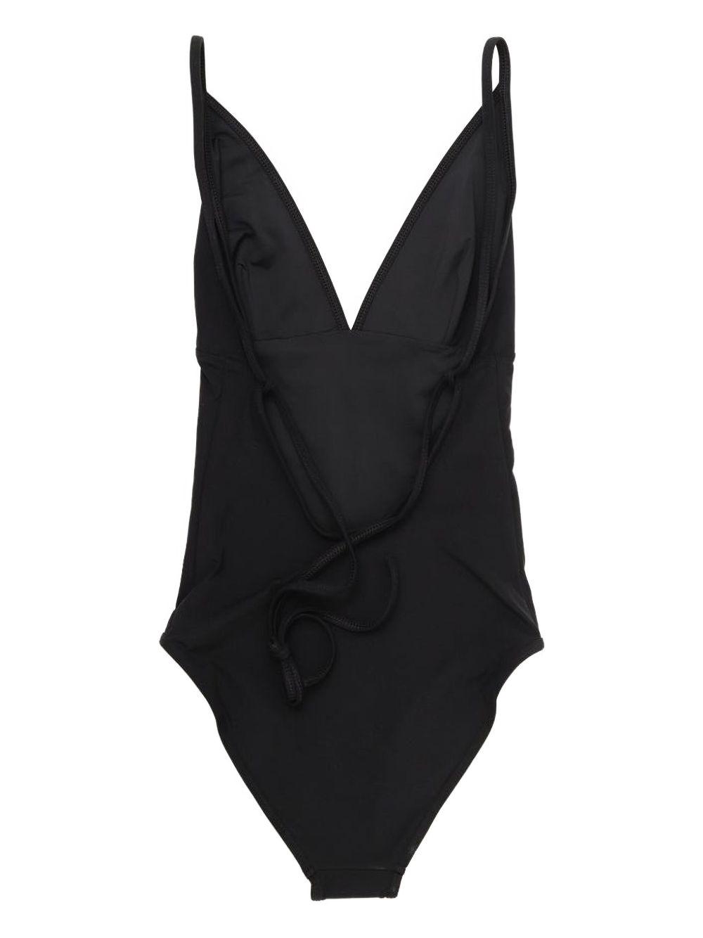V-neck tie-back swimsuit Product Image